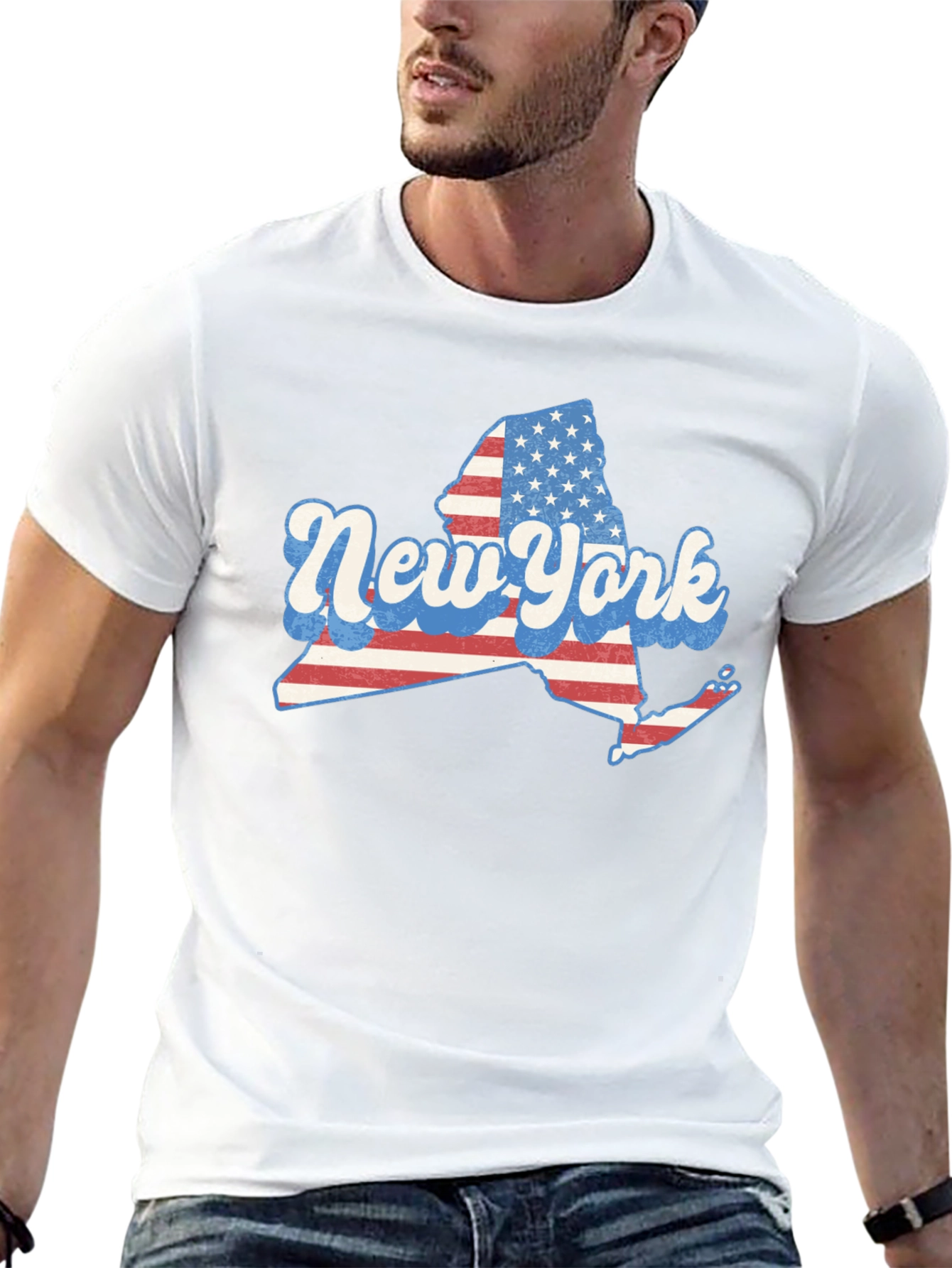 New York State American Flag T-Shirt