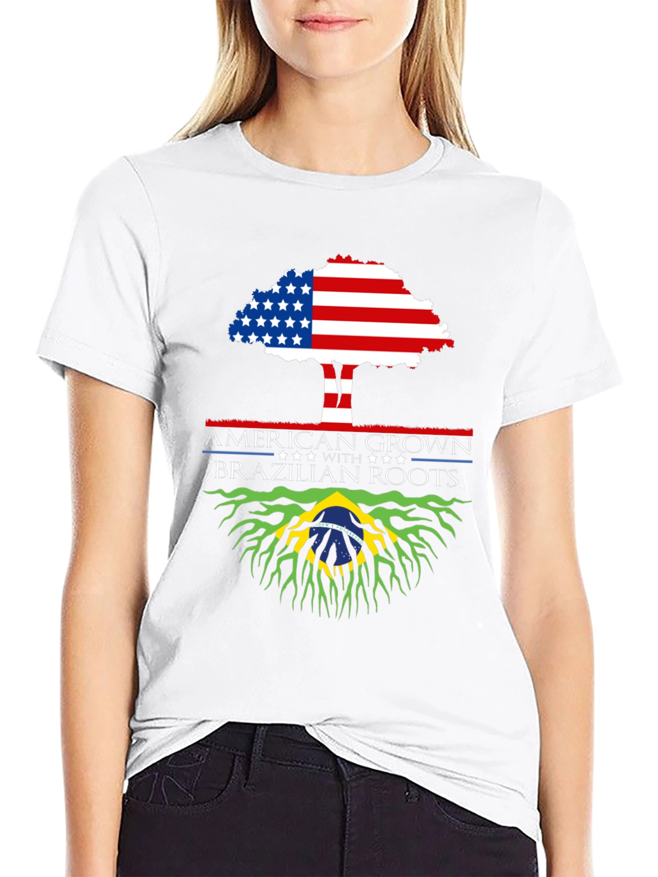 American Grown with Brazilian Roots T-Shirt