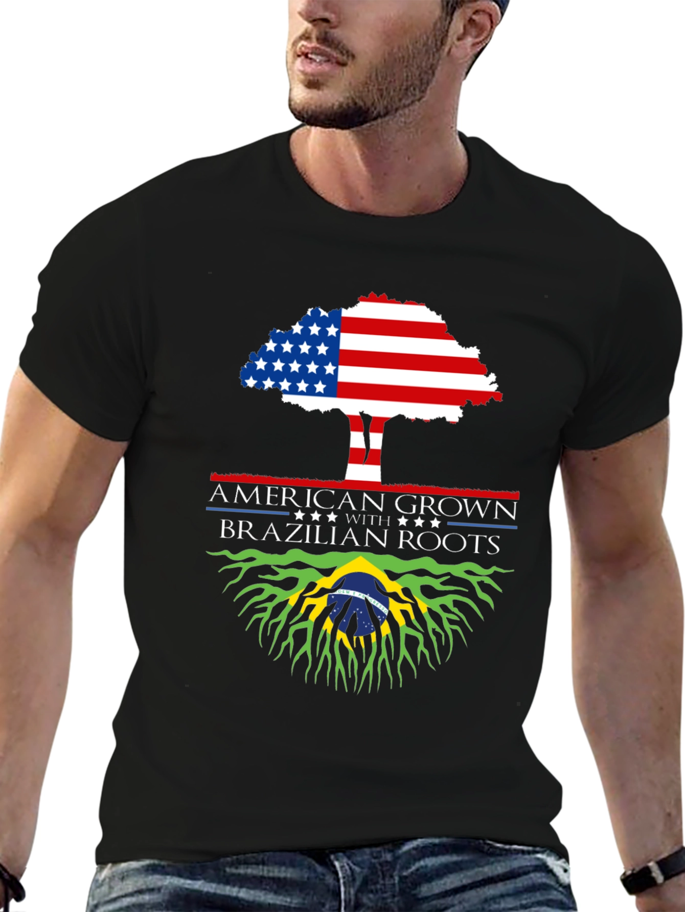 American Grown with Brazilian Roots T-Shirt