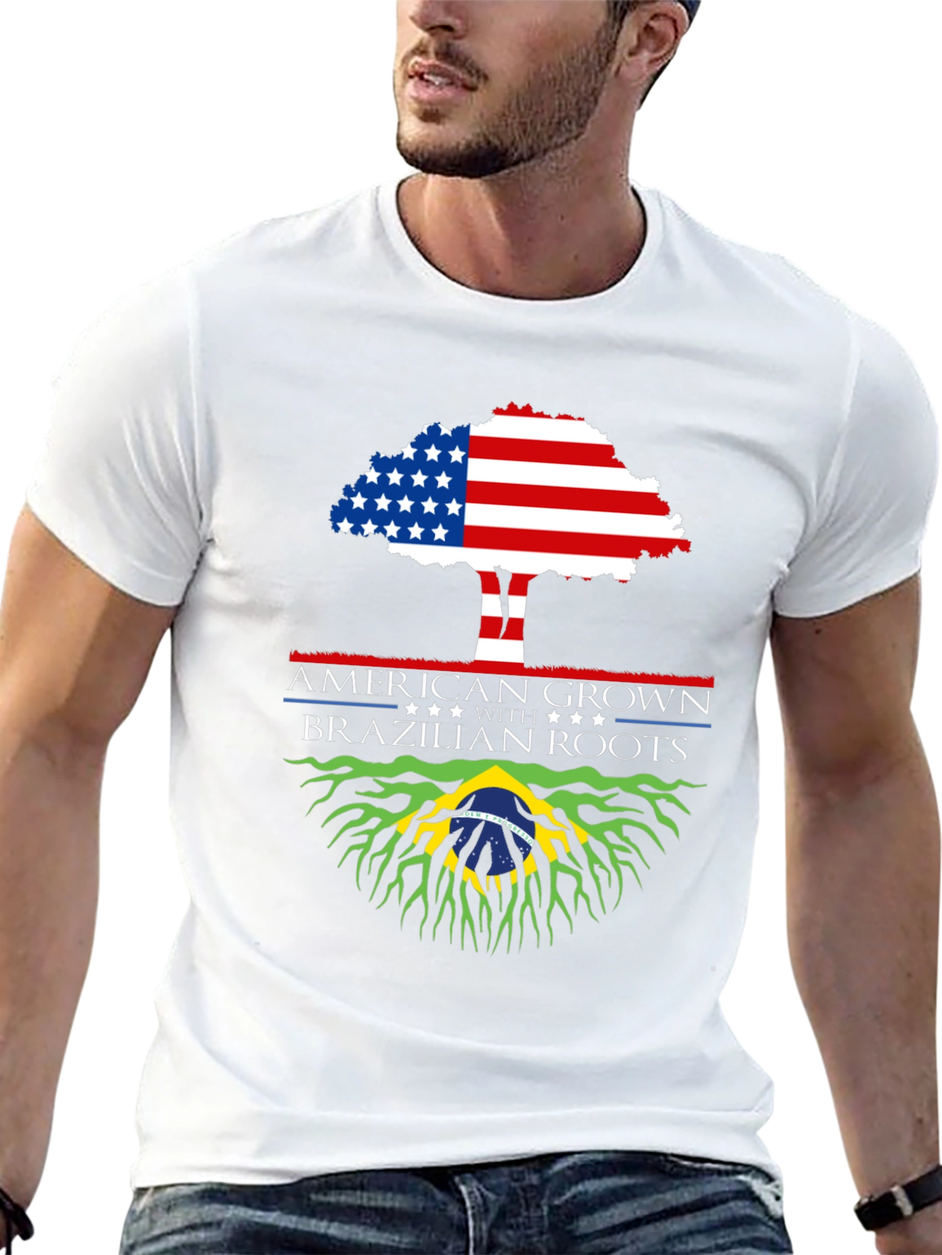American Grown with Brazilian Roots T-Shirt