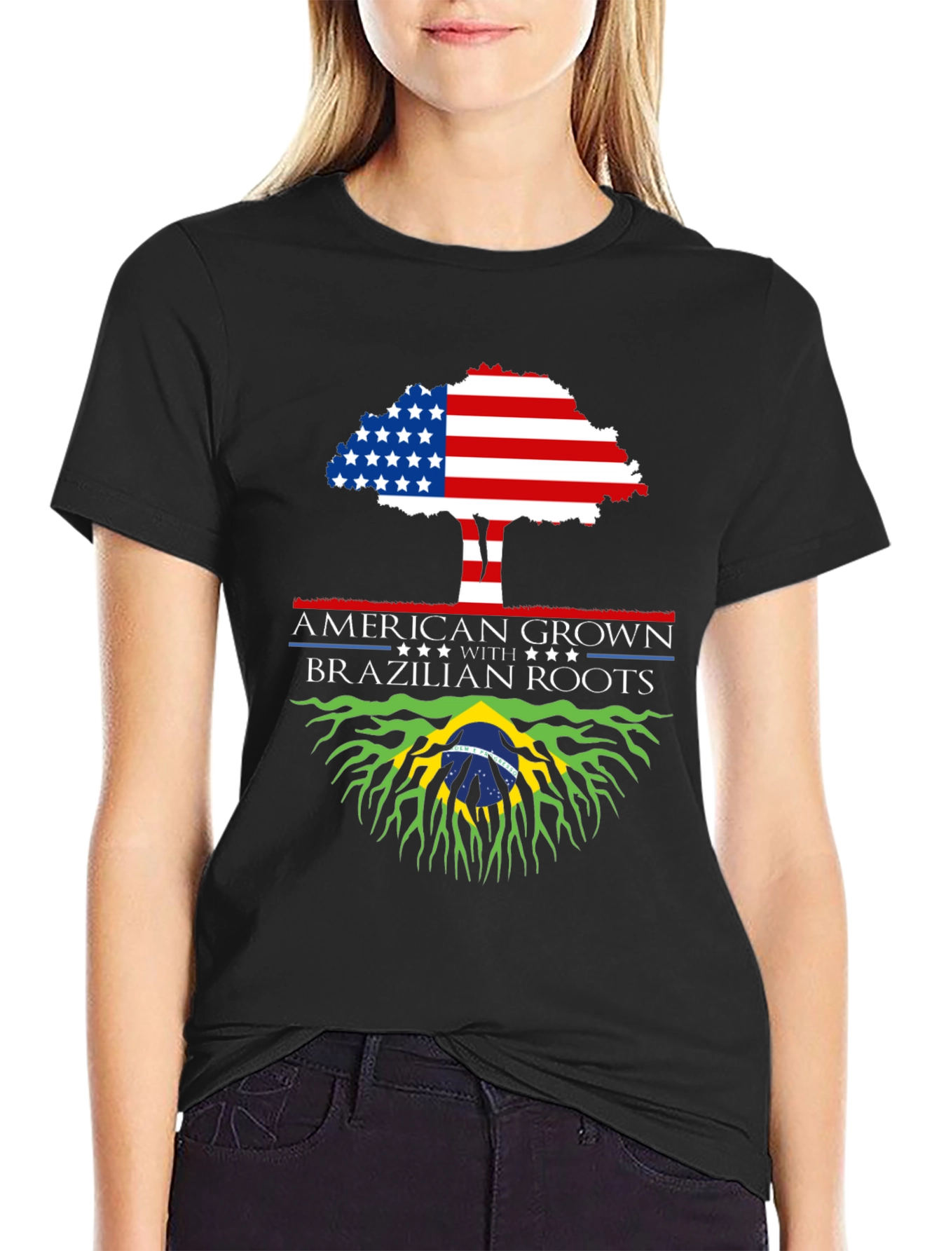 American Grown with Brazilian Roots T-Shirt
