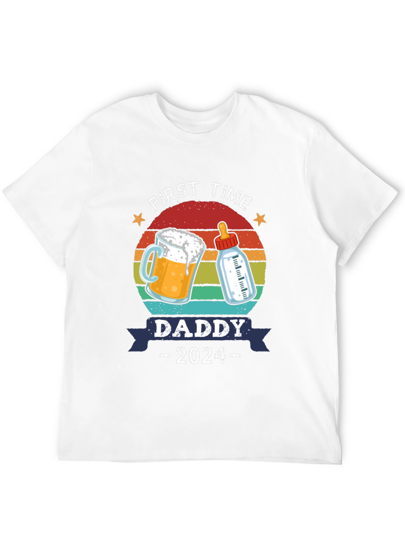 First Time Daddy 2024 T-Shirt - New Dad Gift