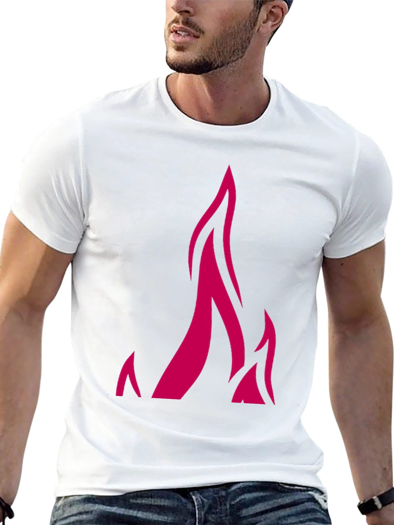 Flame Graphic Black Tee