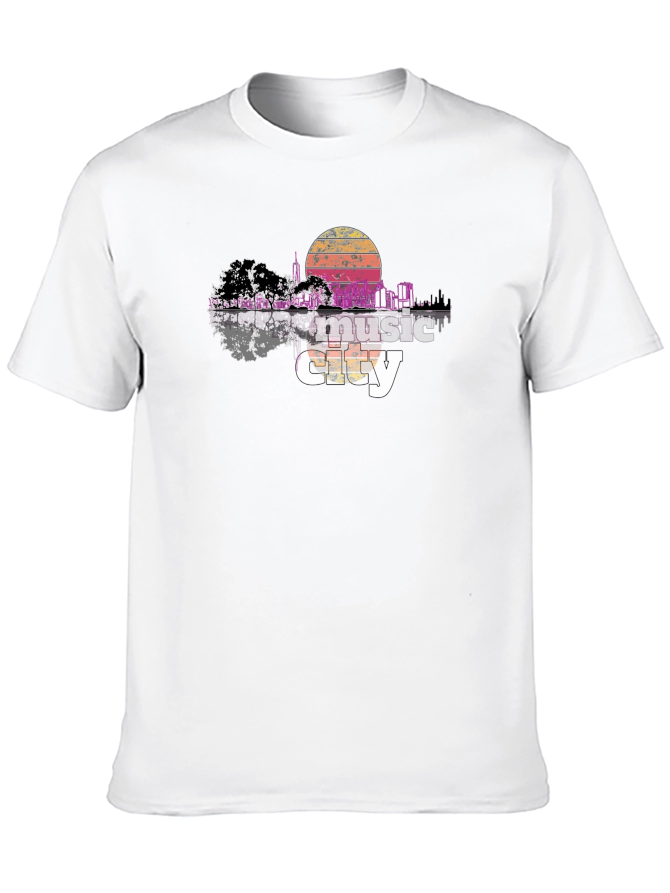 Music City Black Graphic T-Shirt
