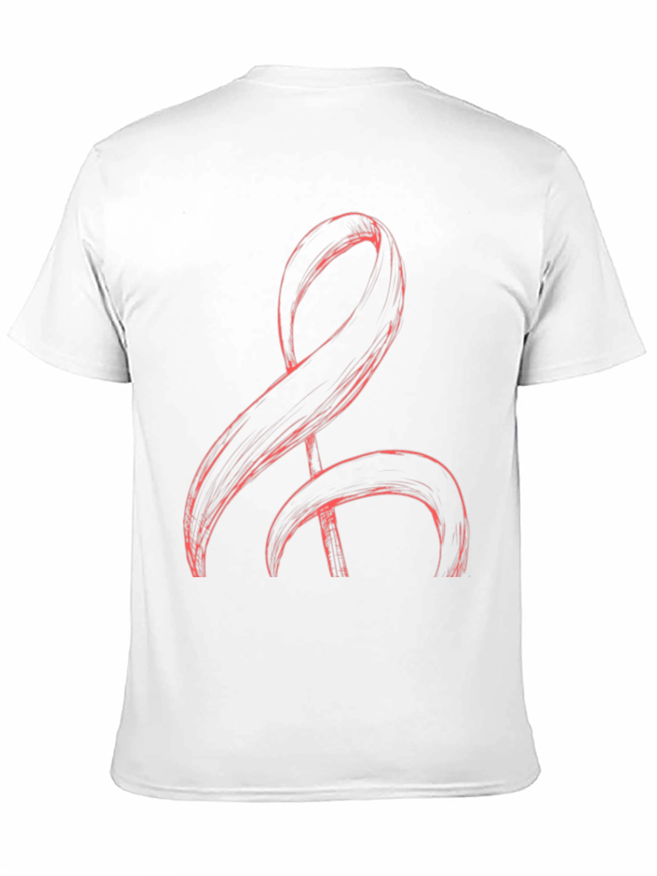 Abstract Red Graphic Tee - Mens Black T-Shirt