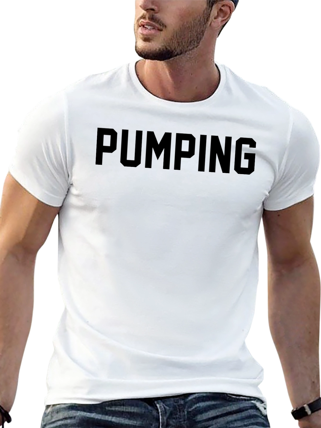 Pumping Black T-Shirt - Gym & Fitness Apparel