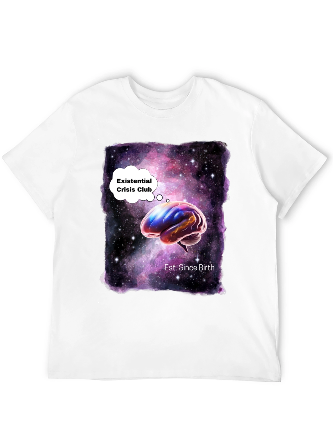 Existential Crisis Club Galaxy Brain T-Shirt