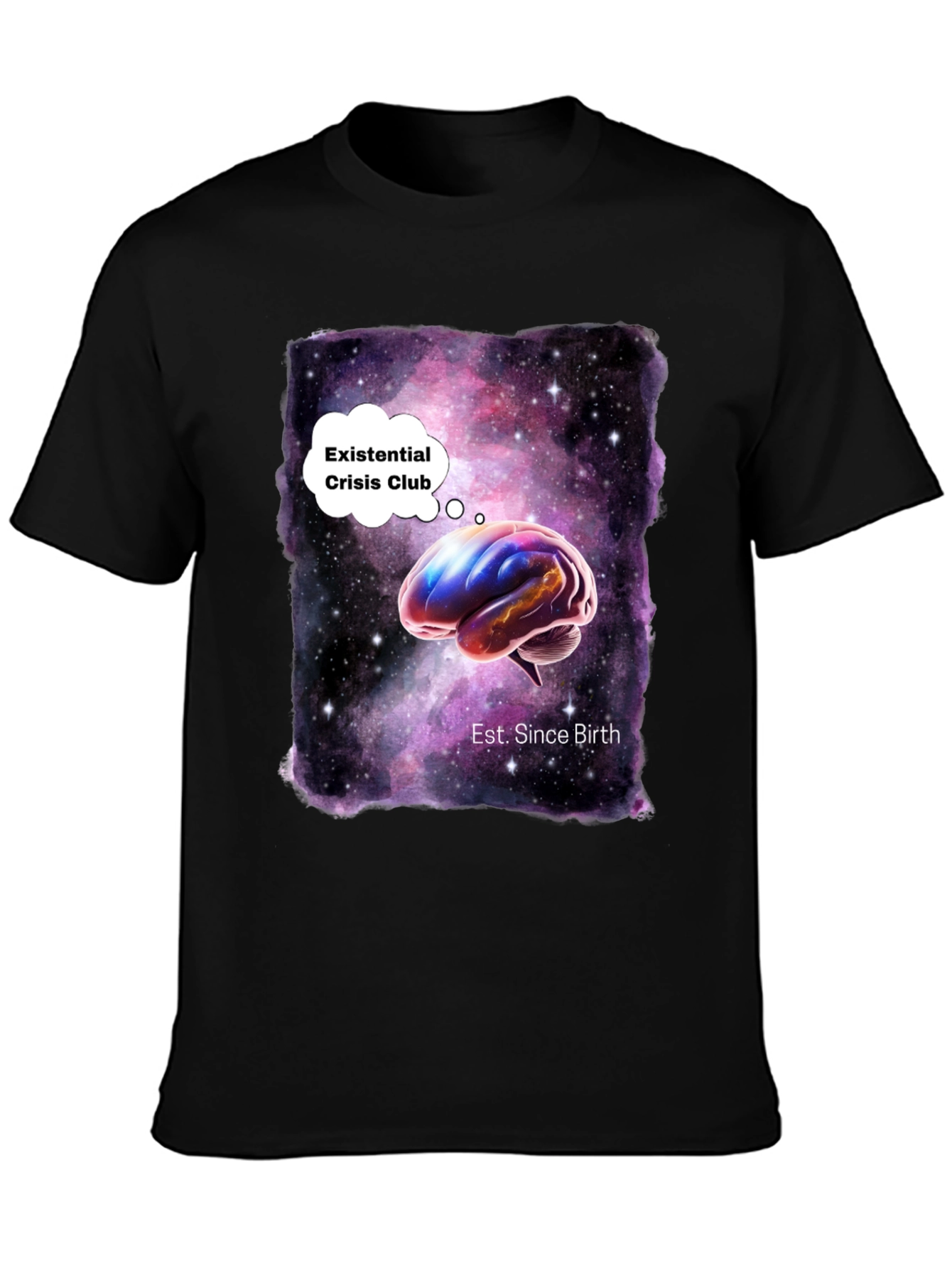 Existential Crisis Club Galaxy Brain T-Shirt