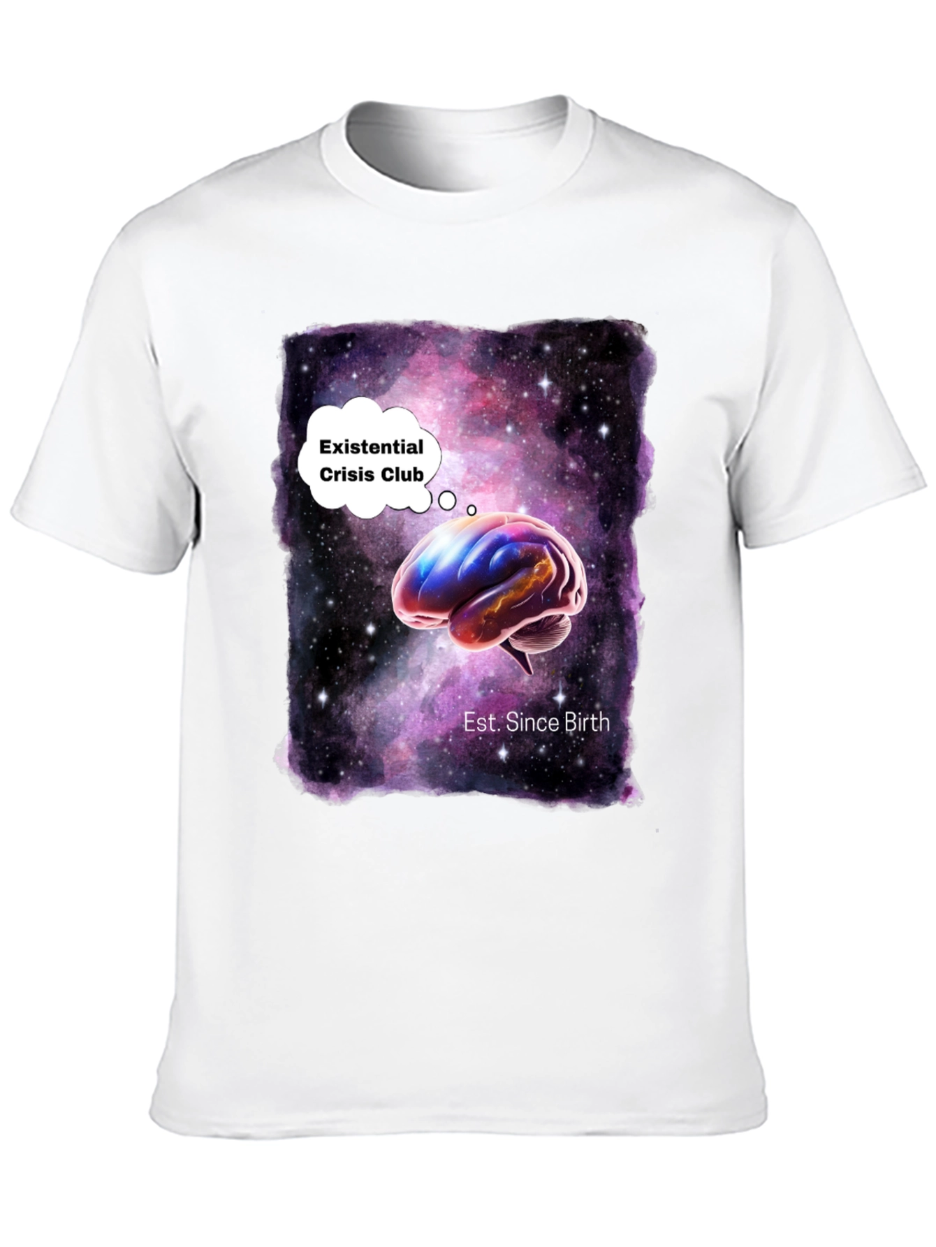Existential Crisis Club Galaxy Brain T-Shirt
