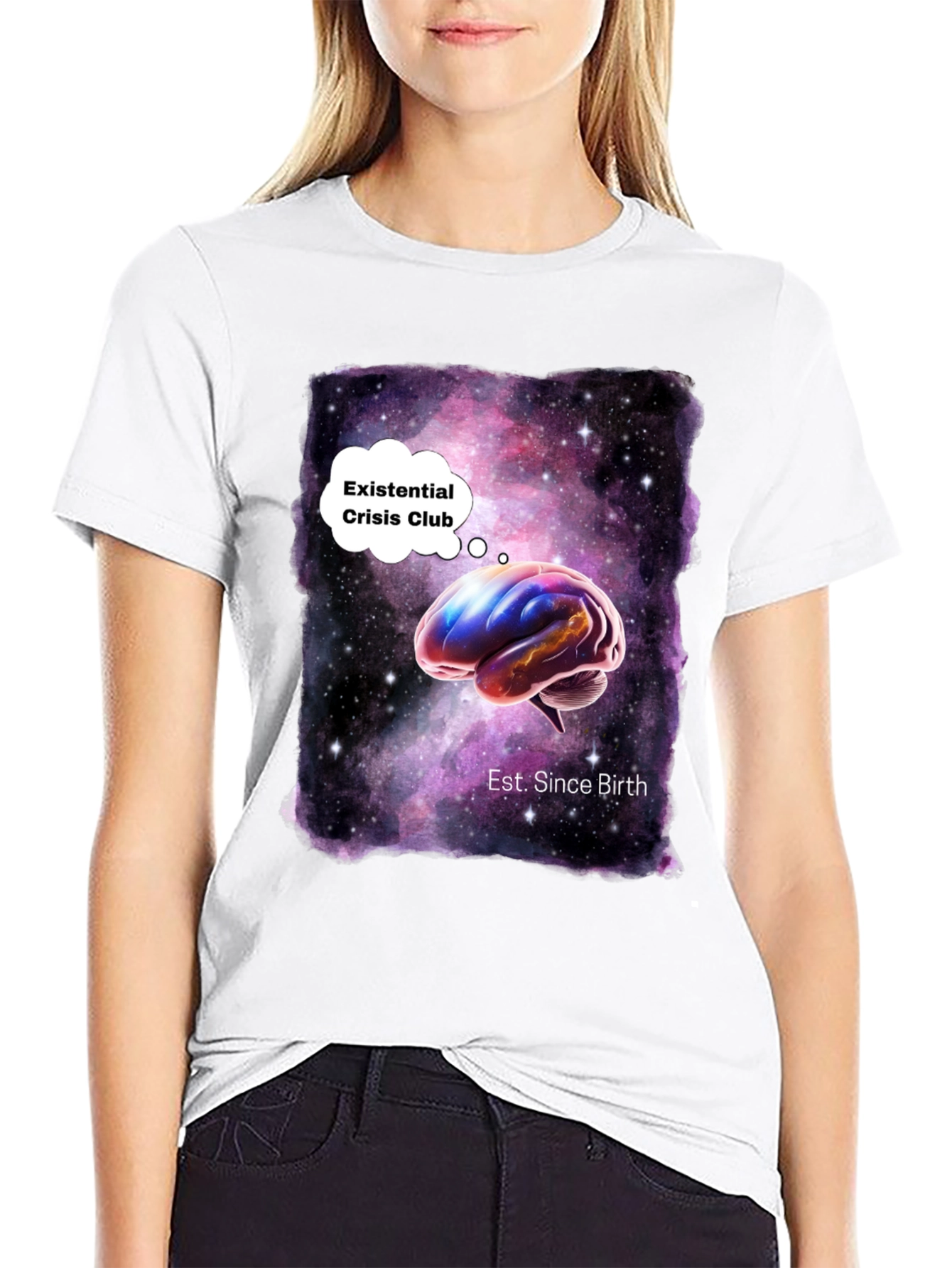 Existential Crisis Club Galaxy Brain T-Shirt