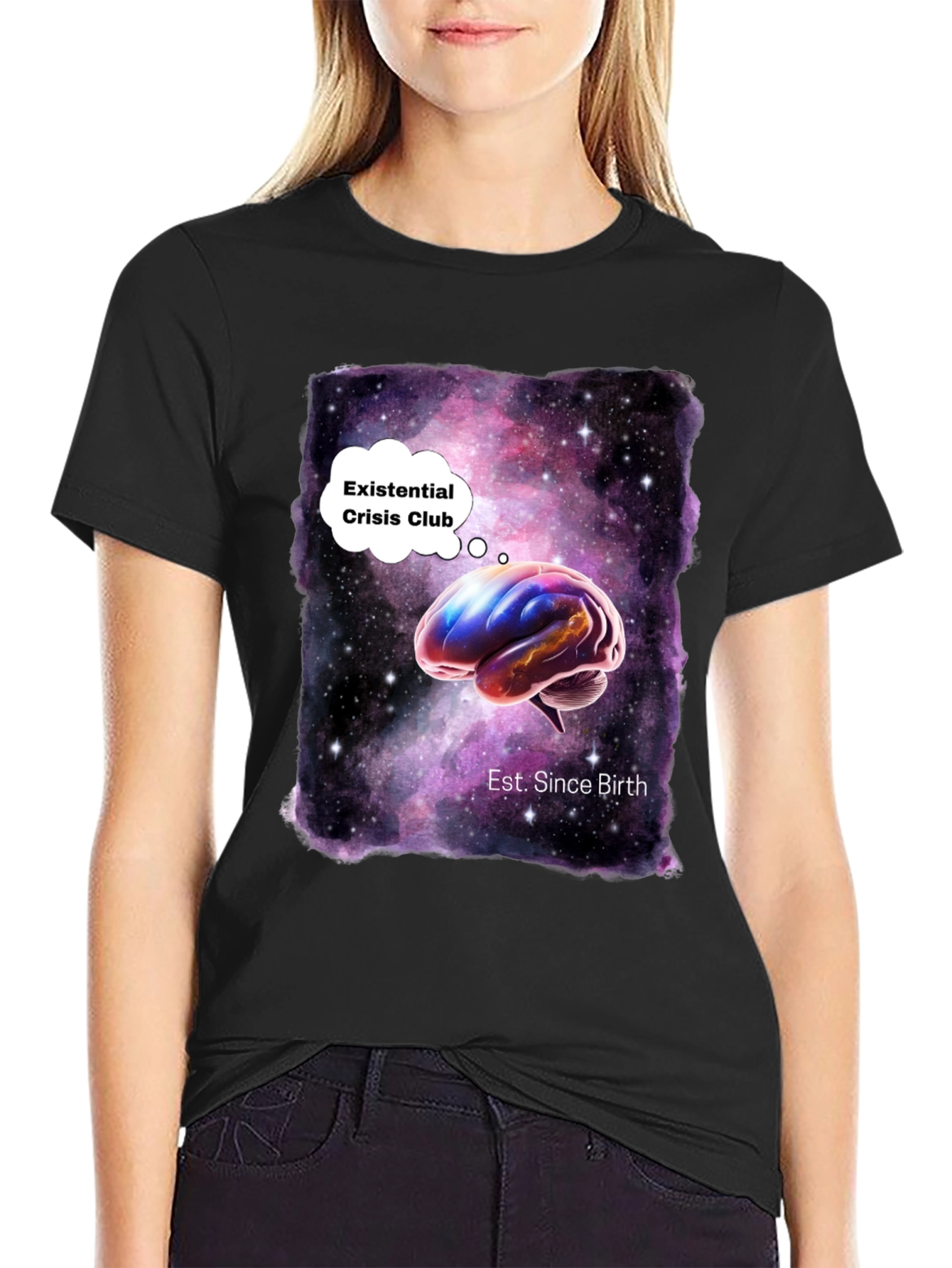 Existential Crisis Club Galaxy Brain T-Shirt