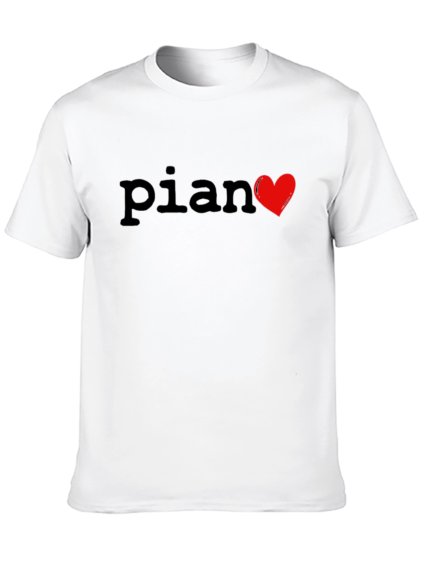 Piano Heart T-Shirt - Musician Apparel