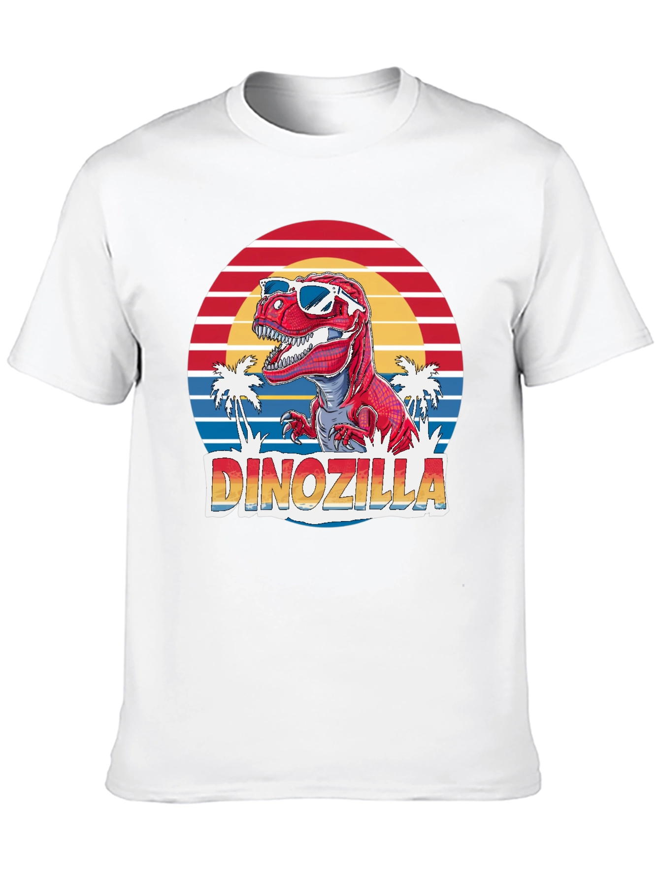 Dinozilla T-Shirt - Retro Dinosaur in Sunglasses
