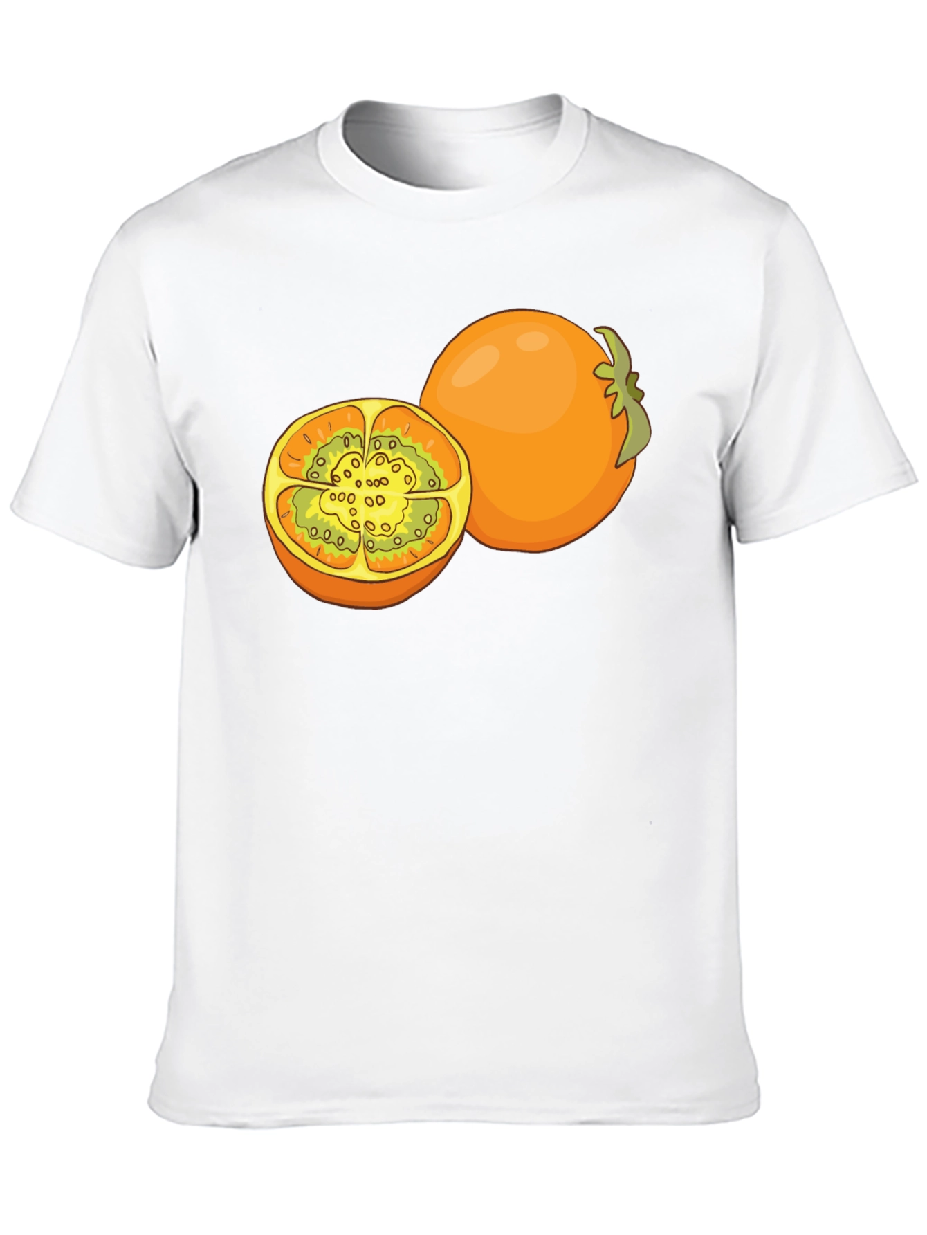 Tamarillo Fruit Graphic Black T-Shirt