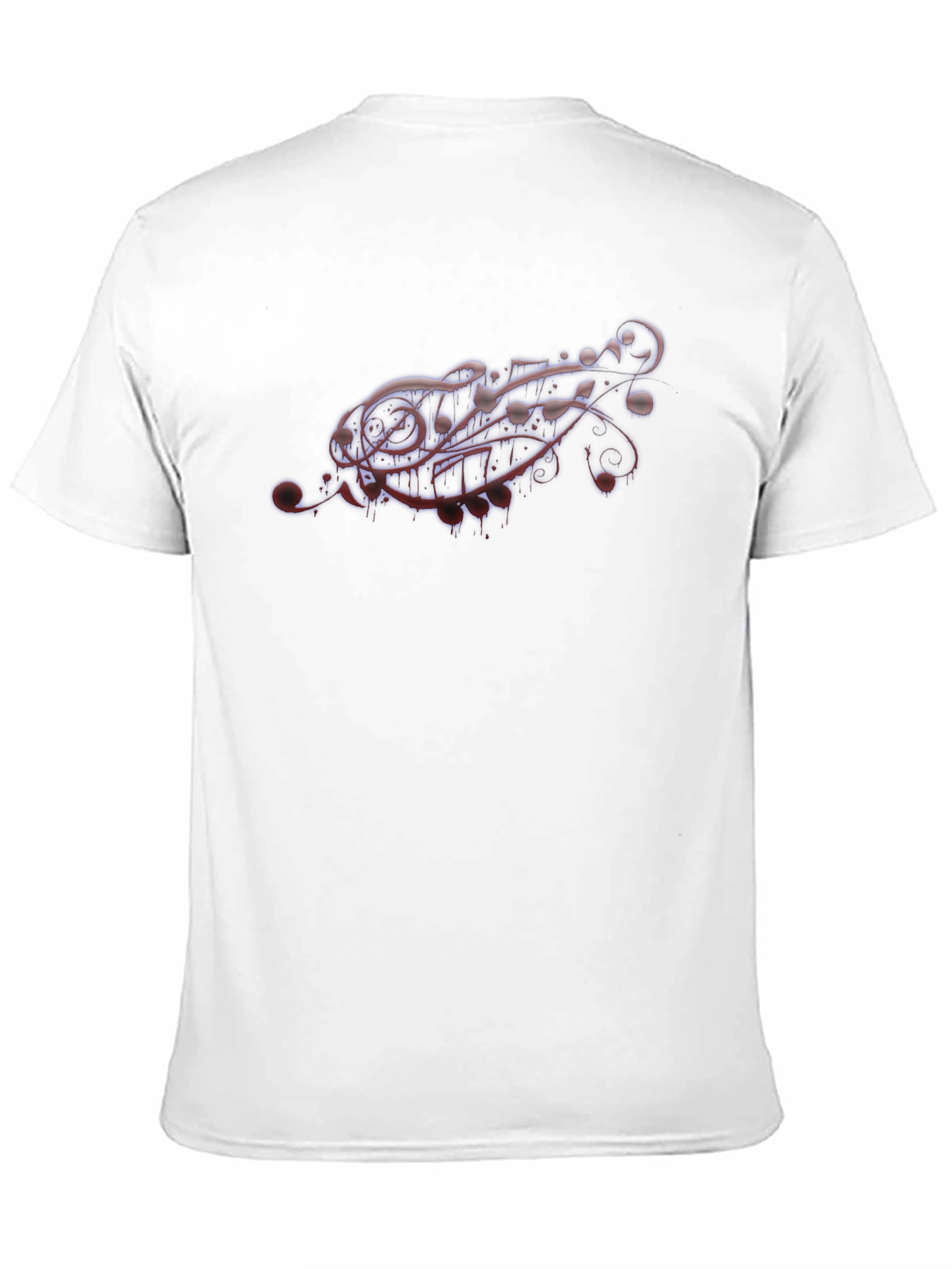 Abstract Graphic Tee - Black Crewneck T-Shirt