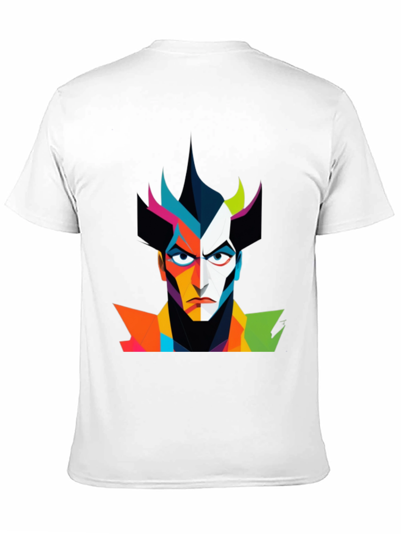 Abstract Villain Graphic Black T-Shirt