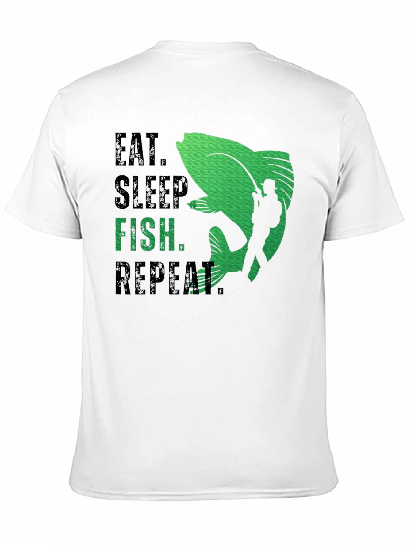 Eat Sleep Fish Repeat Graphic Tee