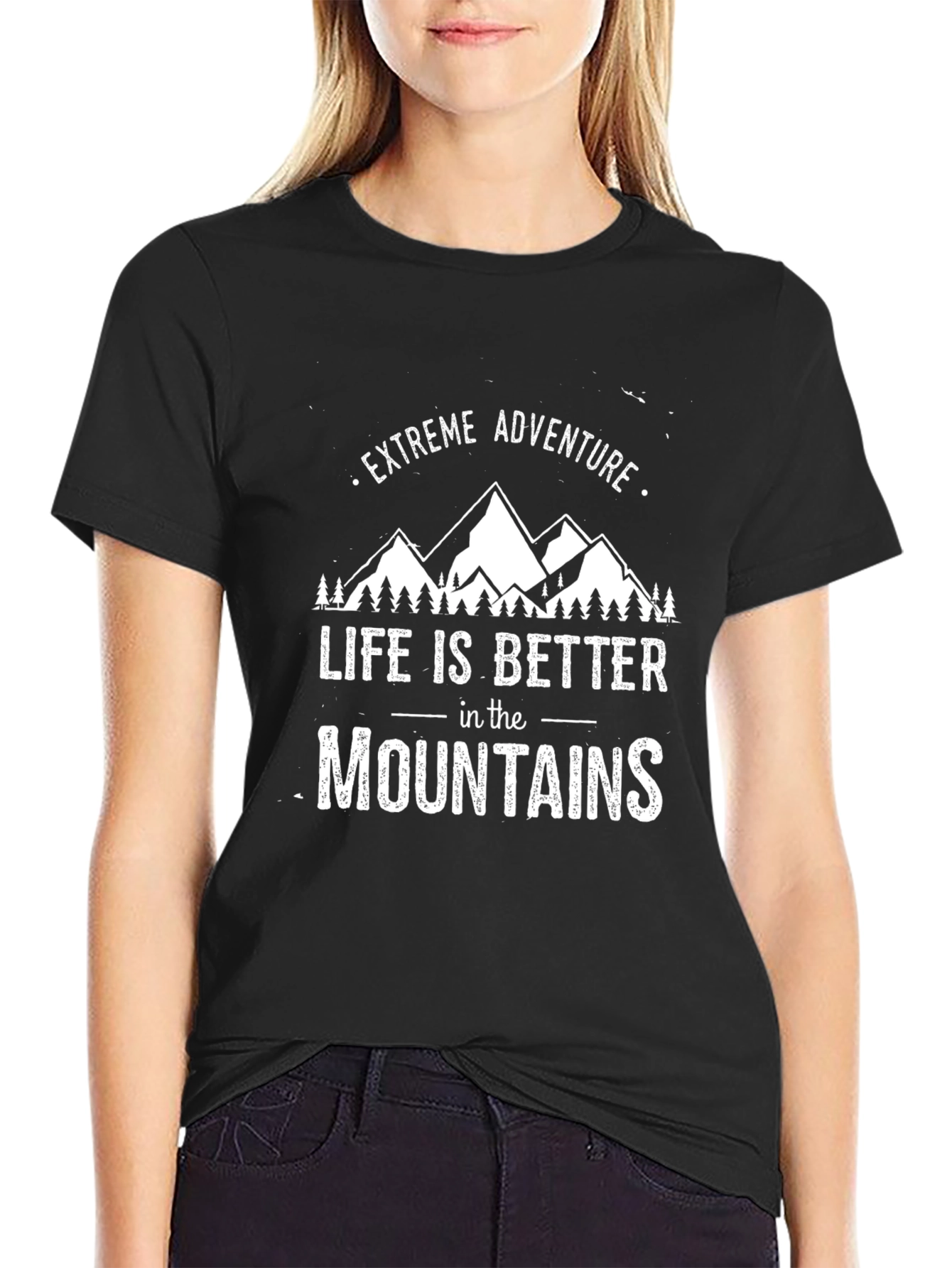 Extreme Adventure Mountain Graphic T-Shirt