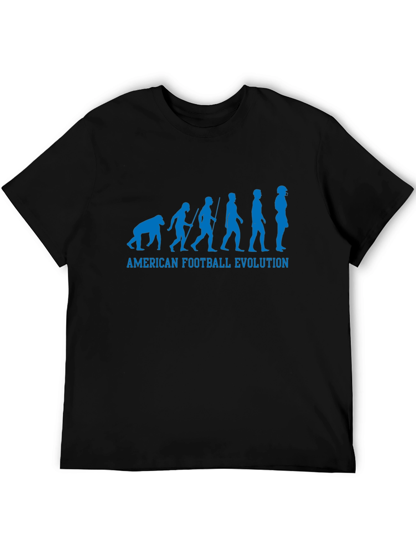 American Football Evolution Graphic Tee - Black