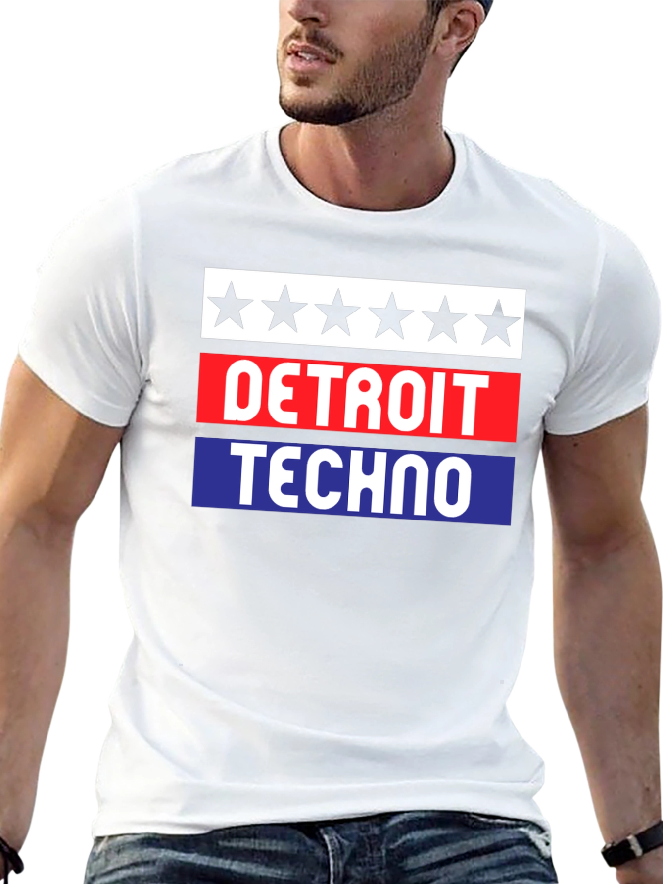 Detroit Techno Graphic T-Shirt - Black