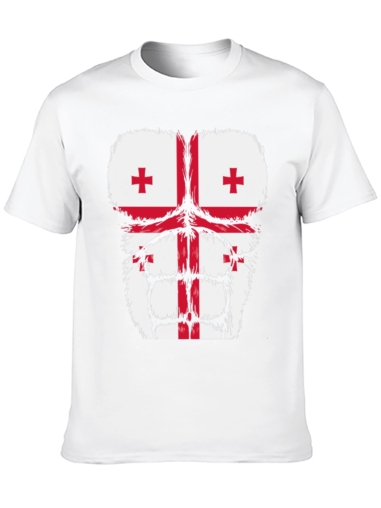 Georgia Flag Gorilla Chest T-Shirt