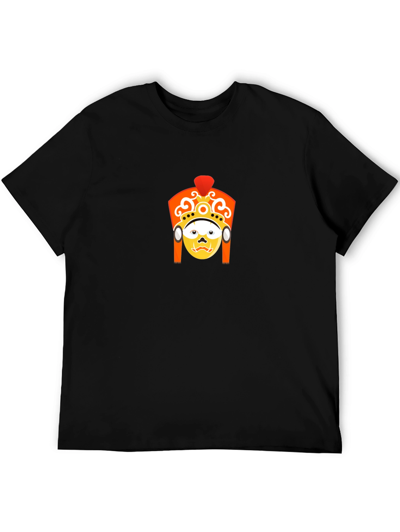 Graphic T-Shirt: Kathmandu Mask Design - Black