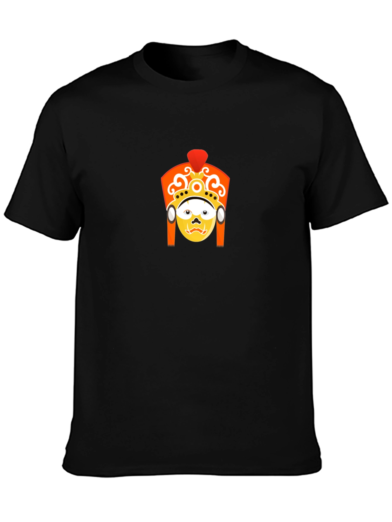 Graphic T-Shirt: Kathmandu Mask Design - Black