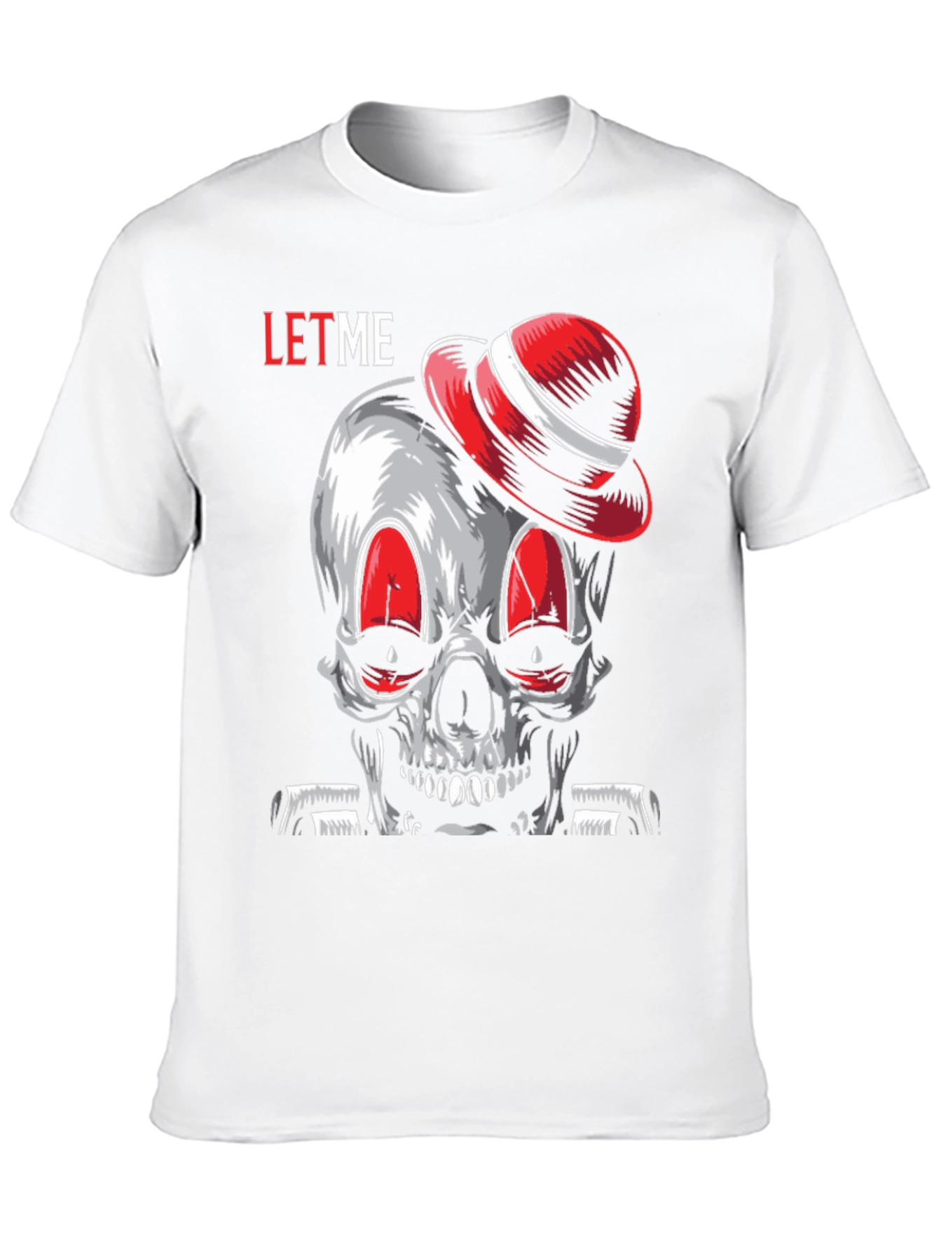 Skull with Hat Graphic Tee