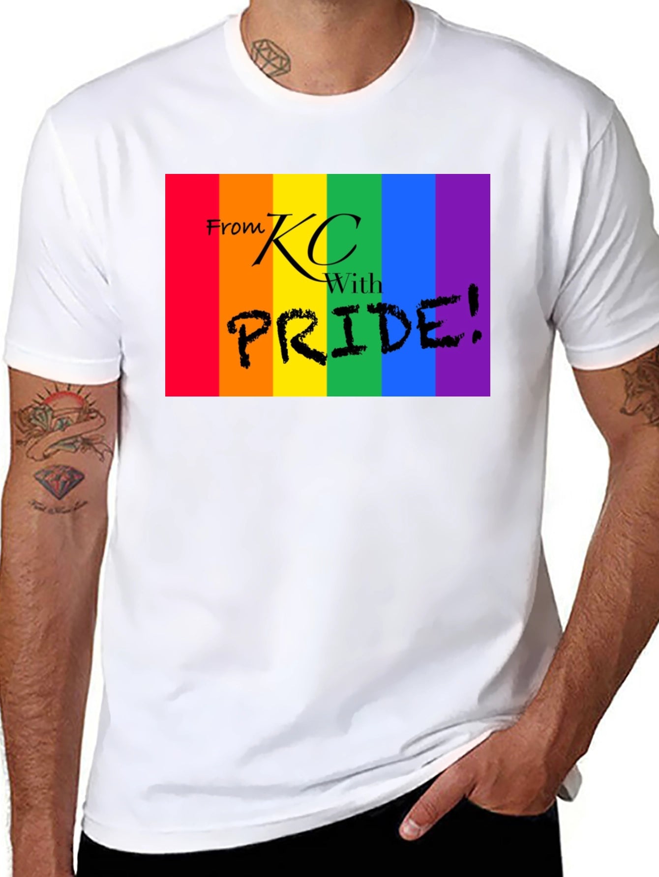 KC Pride T-Shirt - Rainbow Graphic Tee