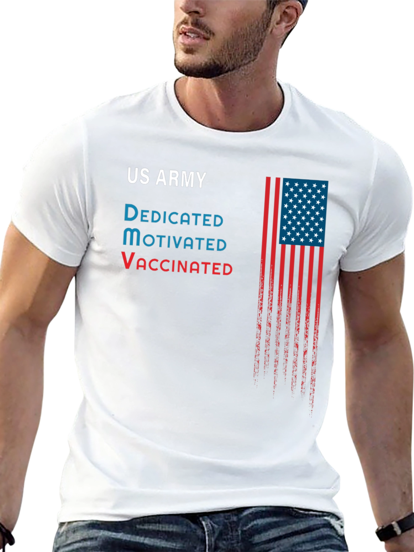 US Army Dedicated Motivated Vaccinated T-Shirt