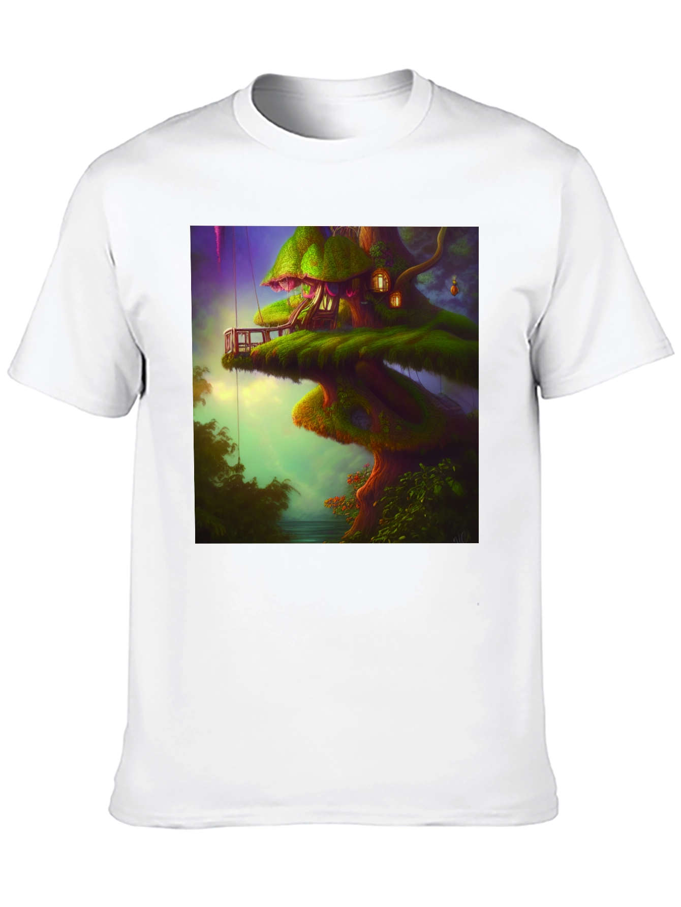 Whimsical Treehouse Graphic Tee - Unique Design