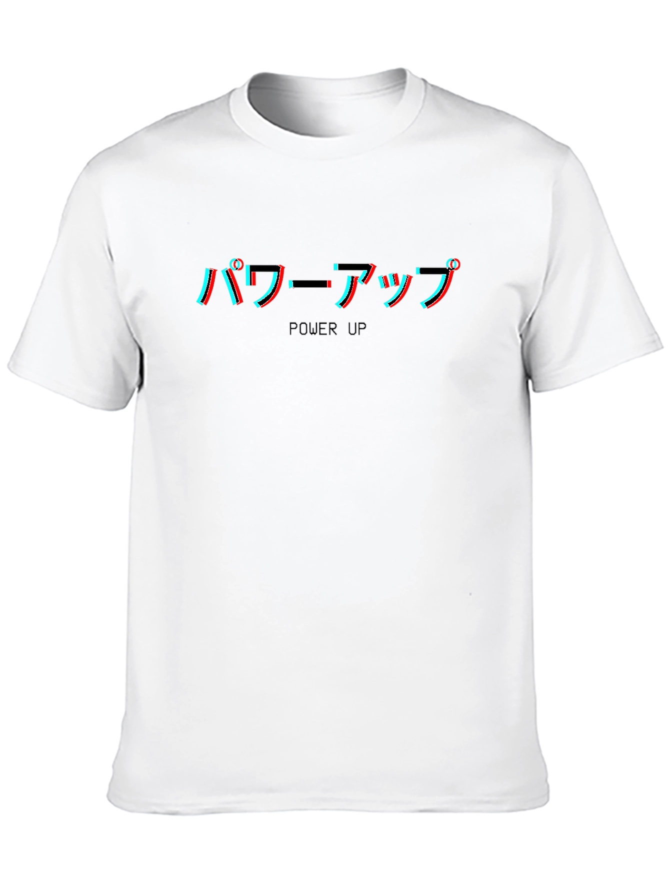 Power Up Anime Graphic Tee - Black