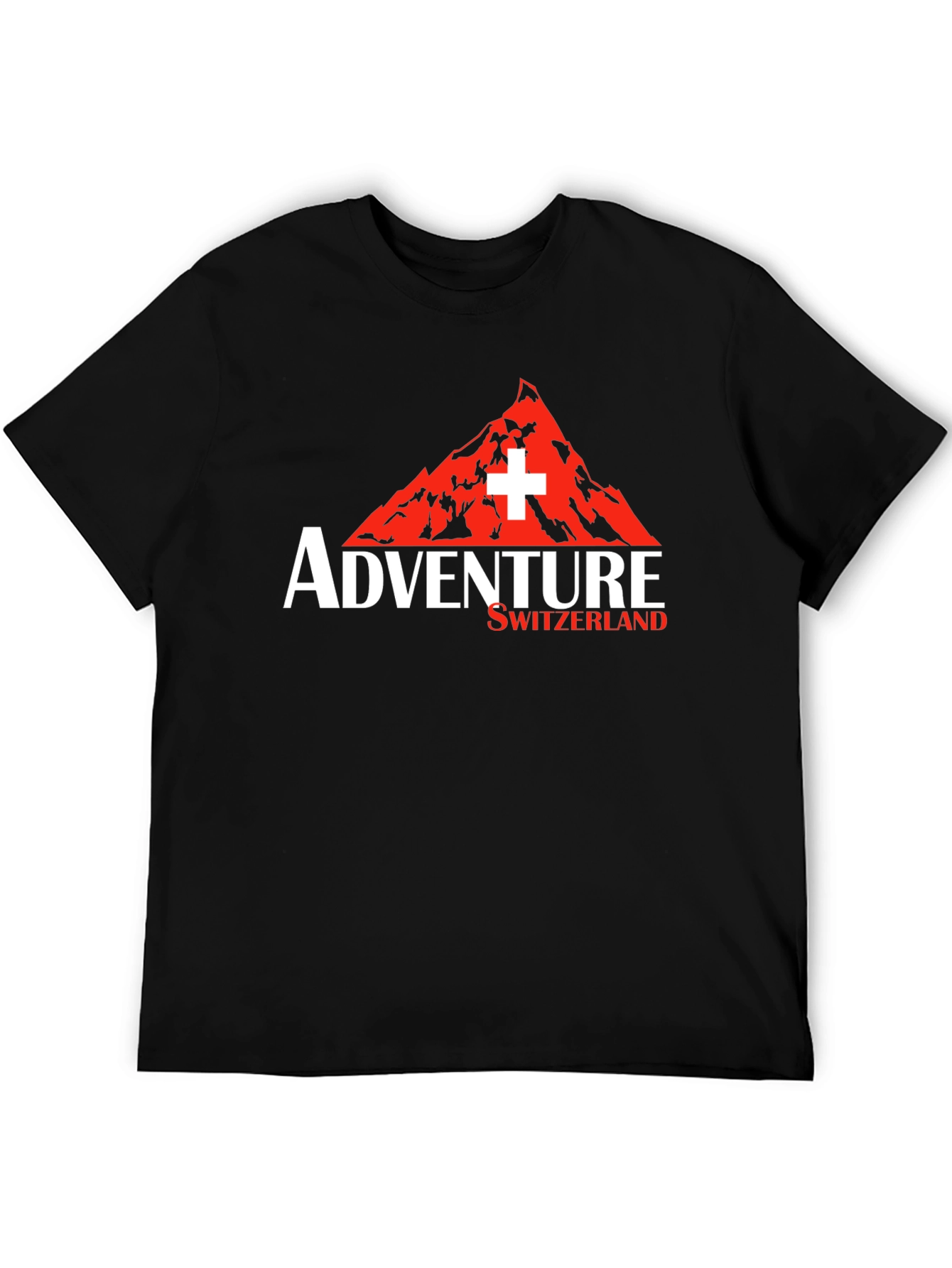 Adventure Switzerland Graphic Tee - Black
