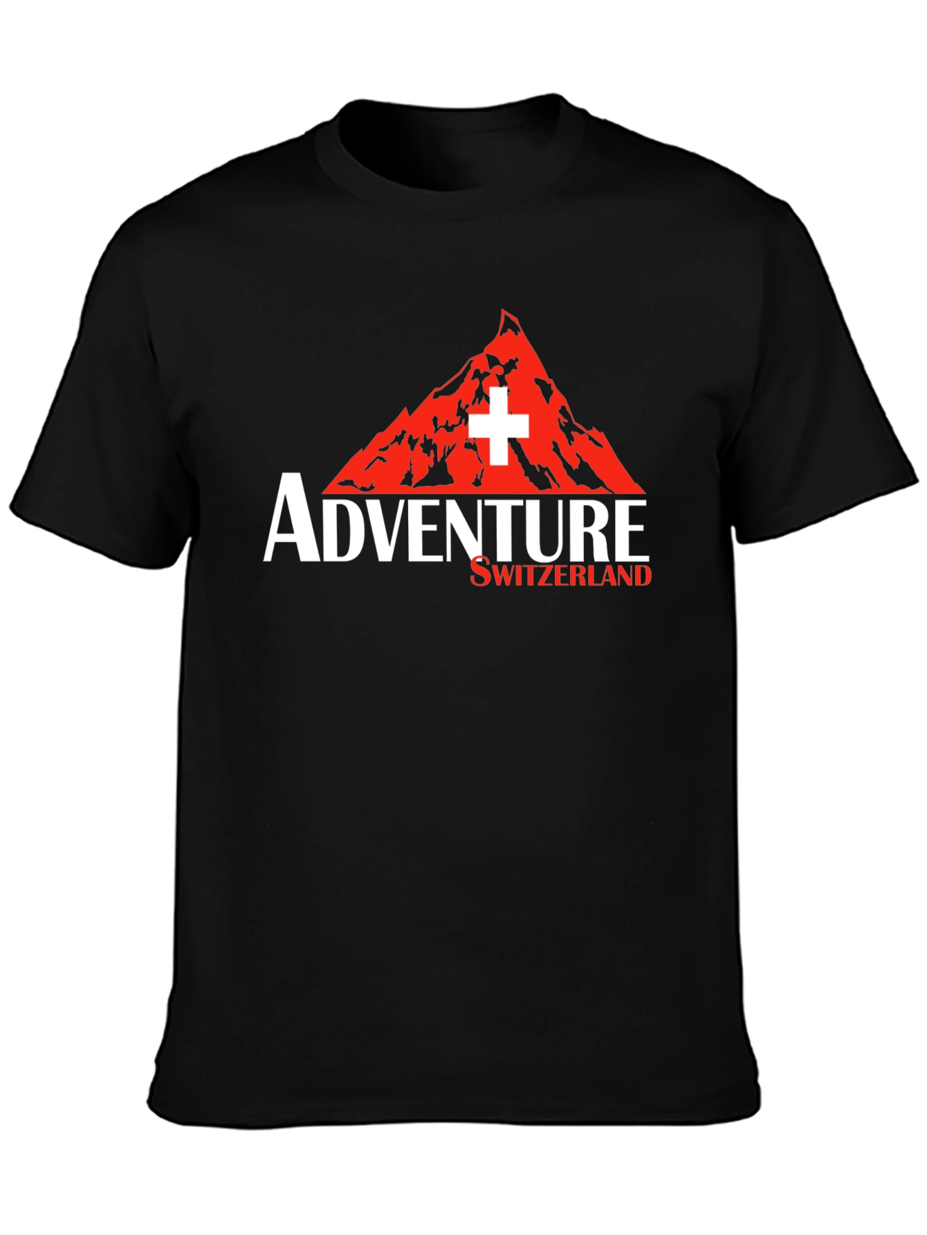 Adventure Switzerland Graphic Tee - Black