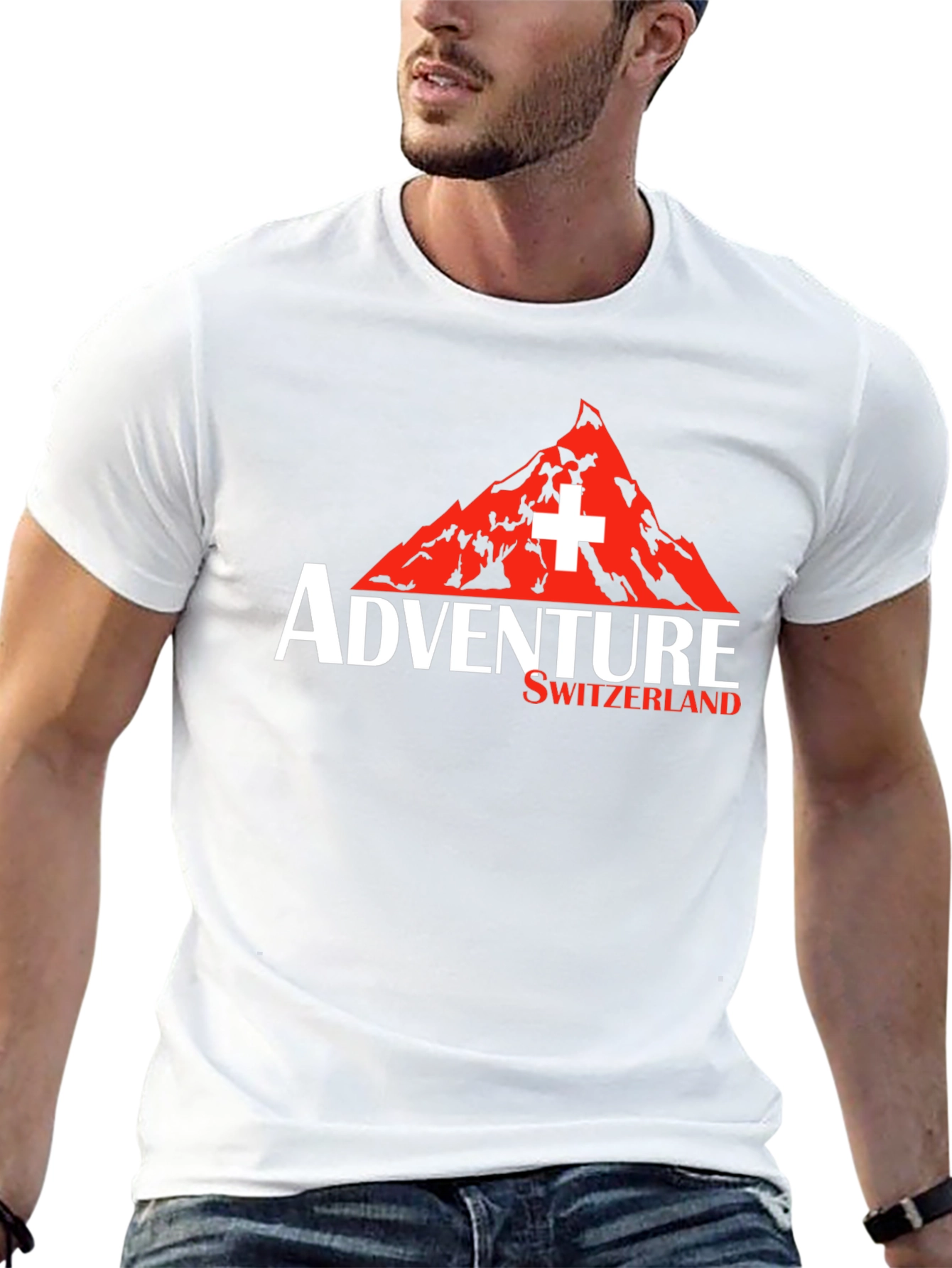 Adventure Switzerland Graphic Tee - Black