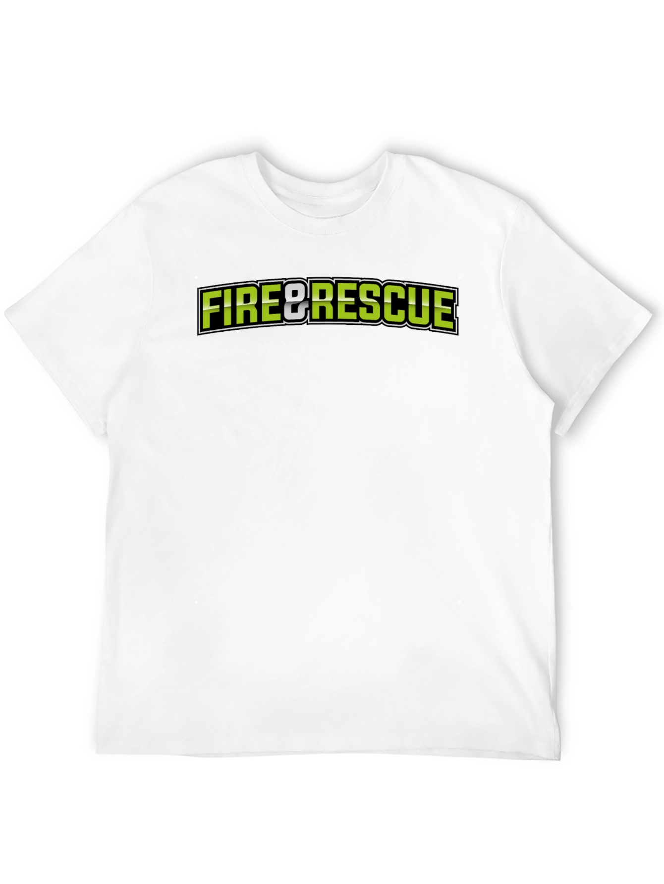 Fire & Rescue Black Graphic T-Shirt