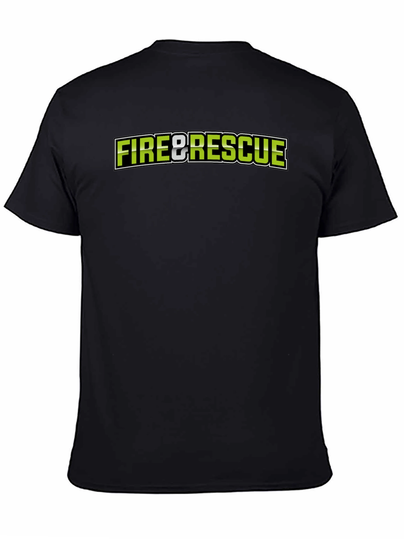 Fire & Rescue Black Graphic T-Shirt