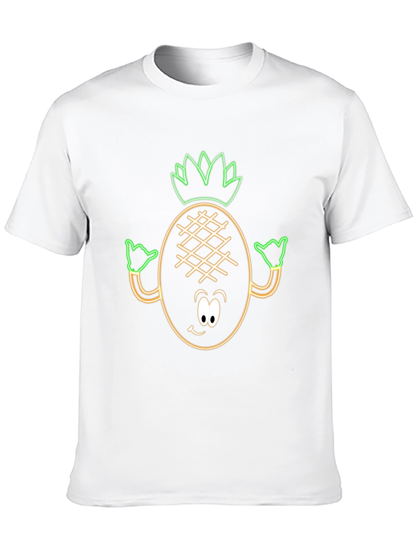 Neon Pineapple Graphic Tee - Aloha Vibes