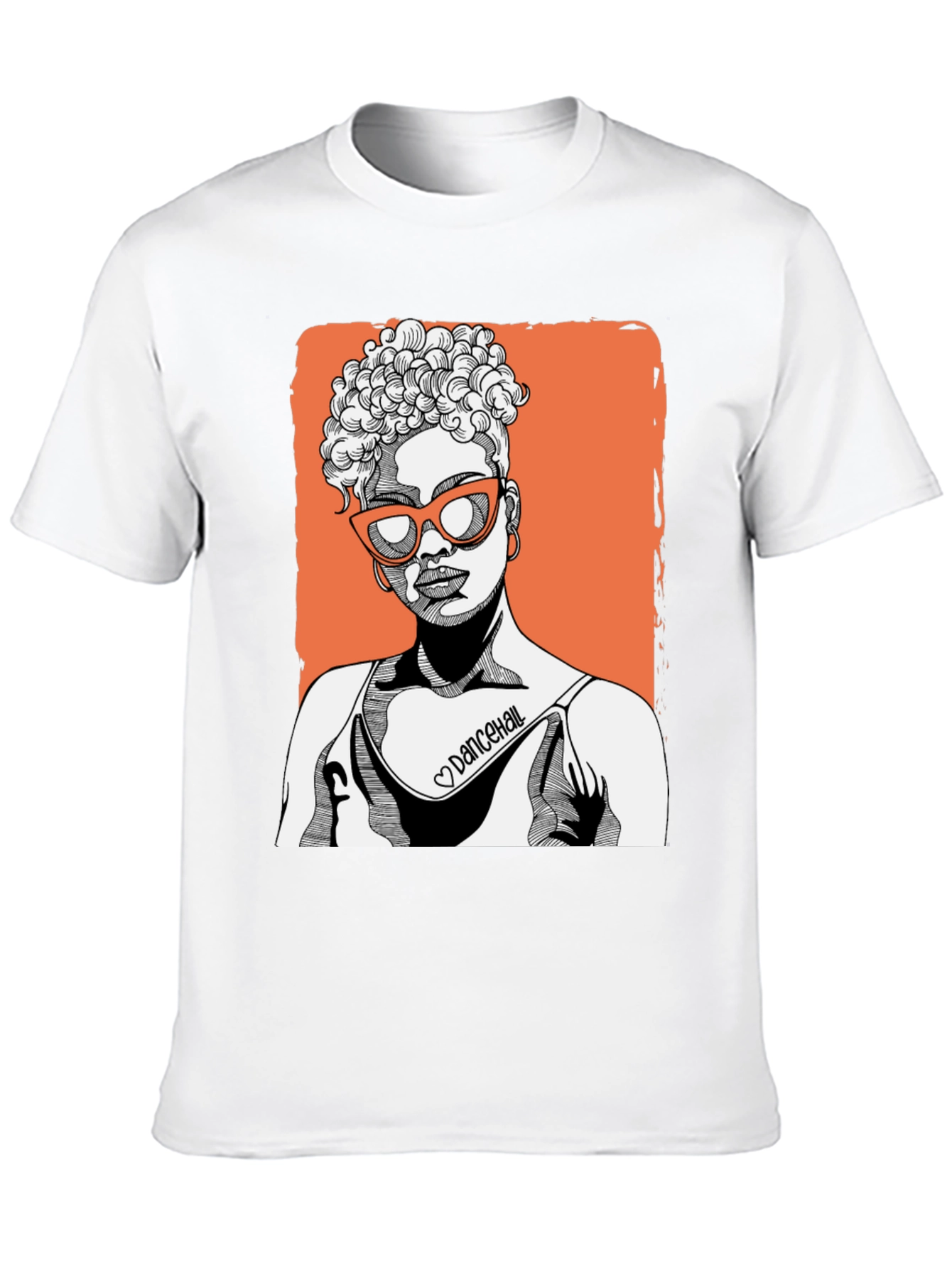 Trendy Woman Graphic Tee - Black