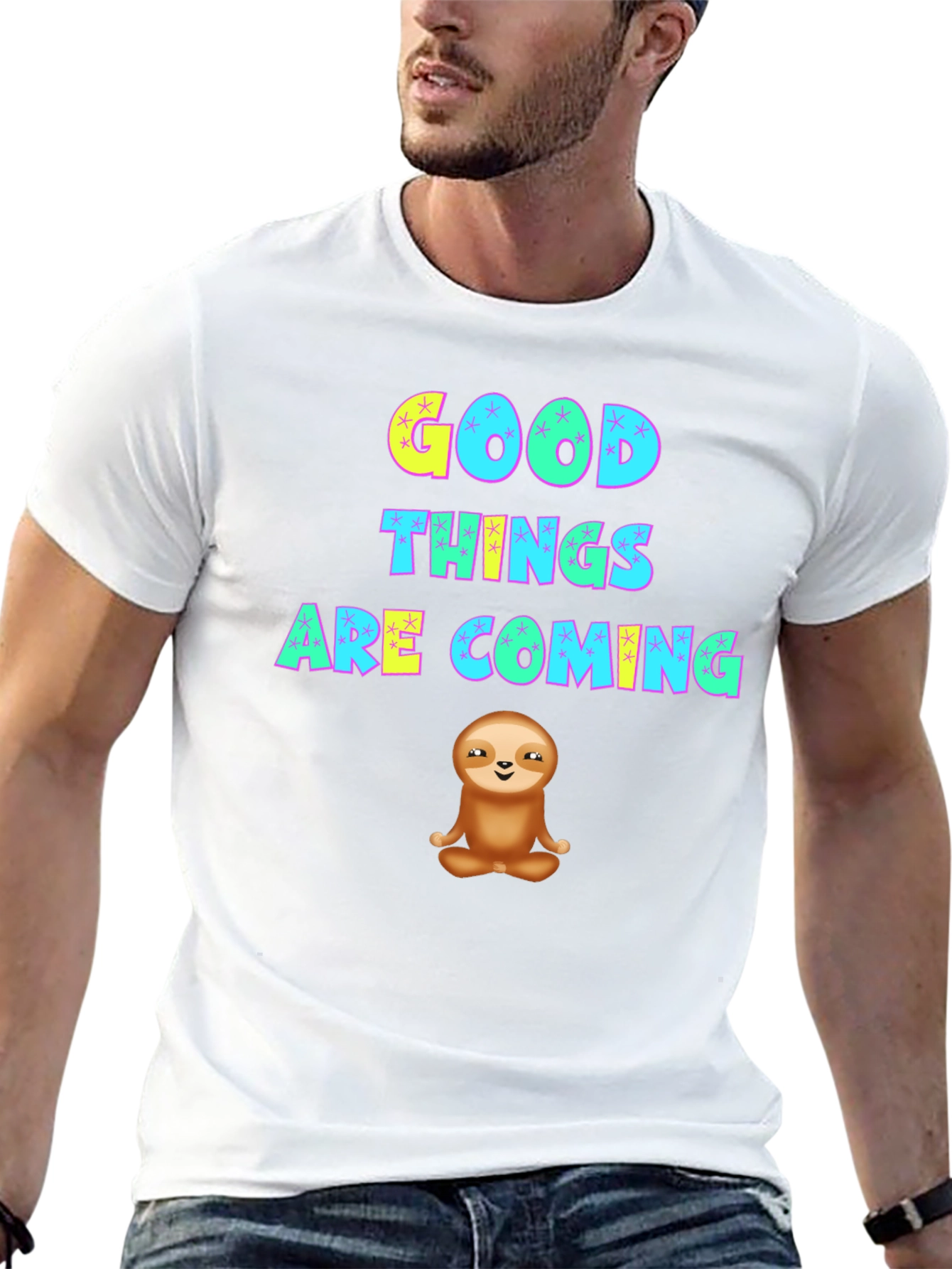 Good Things Sloth Graphic Tee