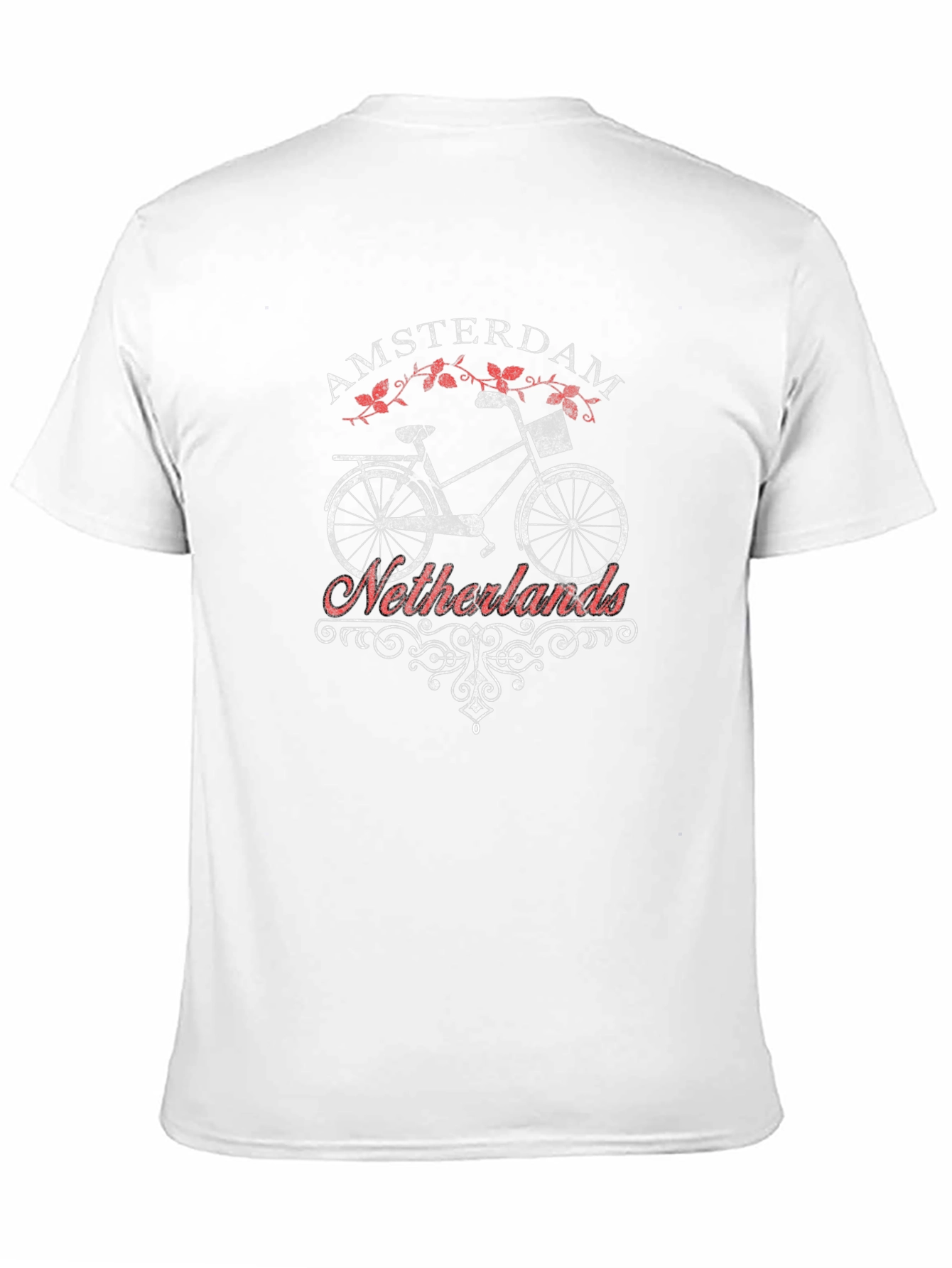 Amsterdam Netherlands Bike T-Shirt - Black