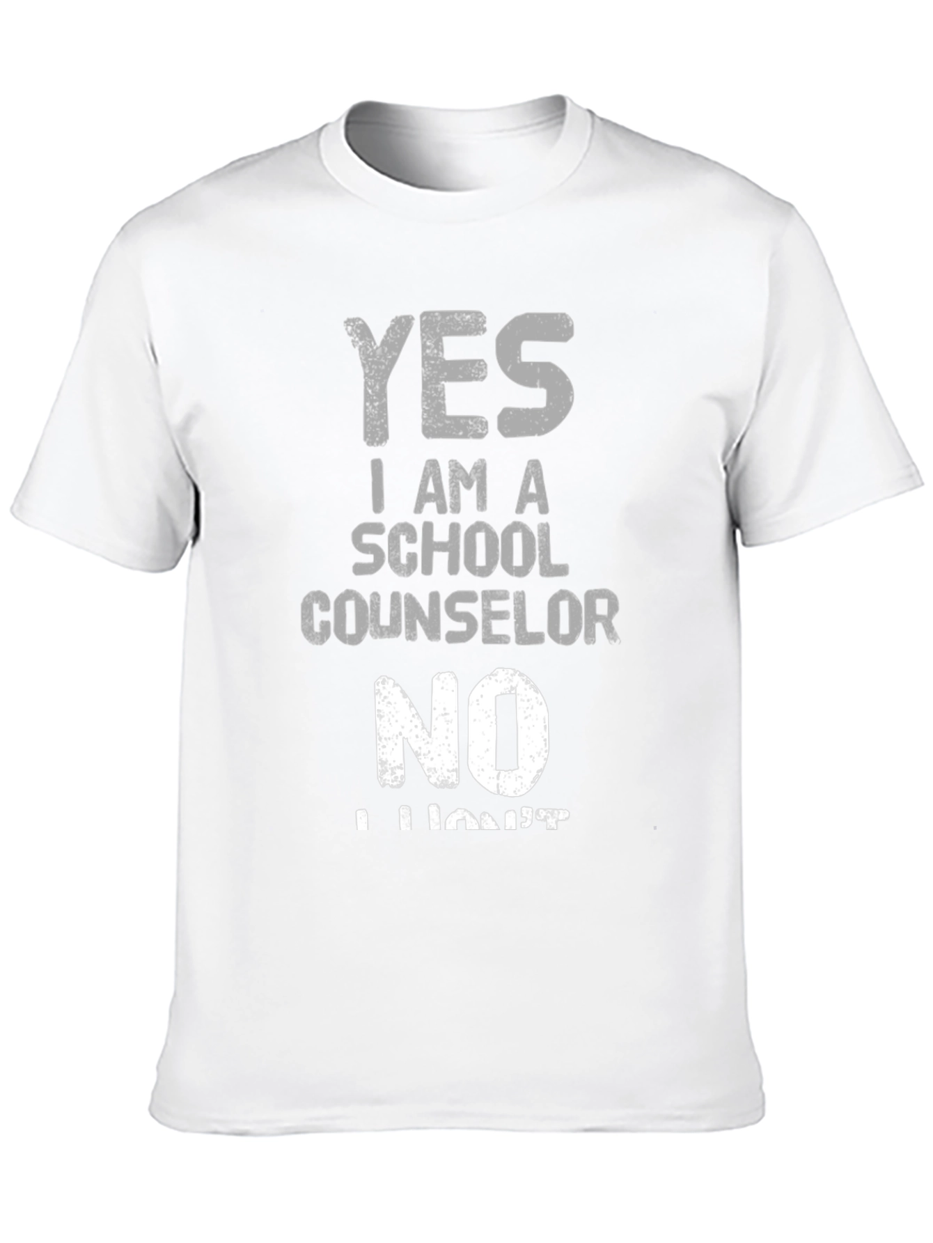 School Counselor Graphic Tee - Funny Yes/No Design