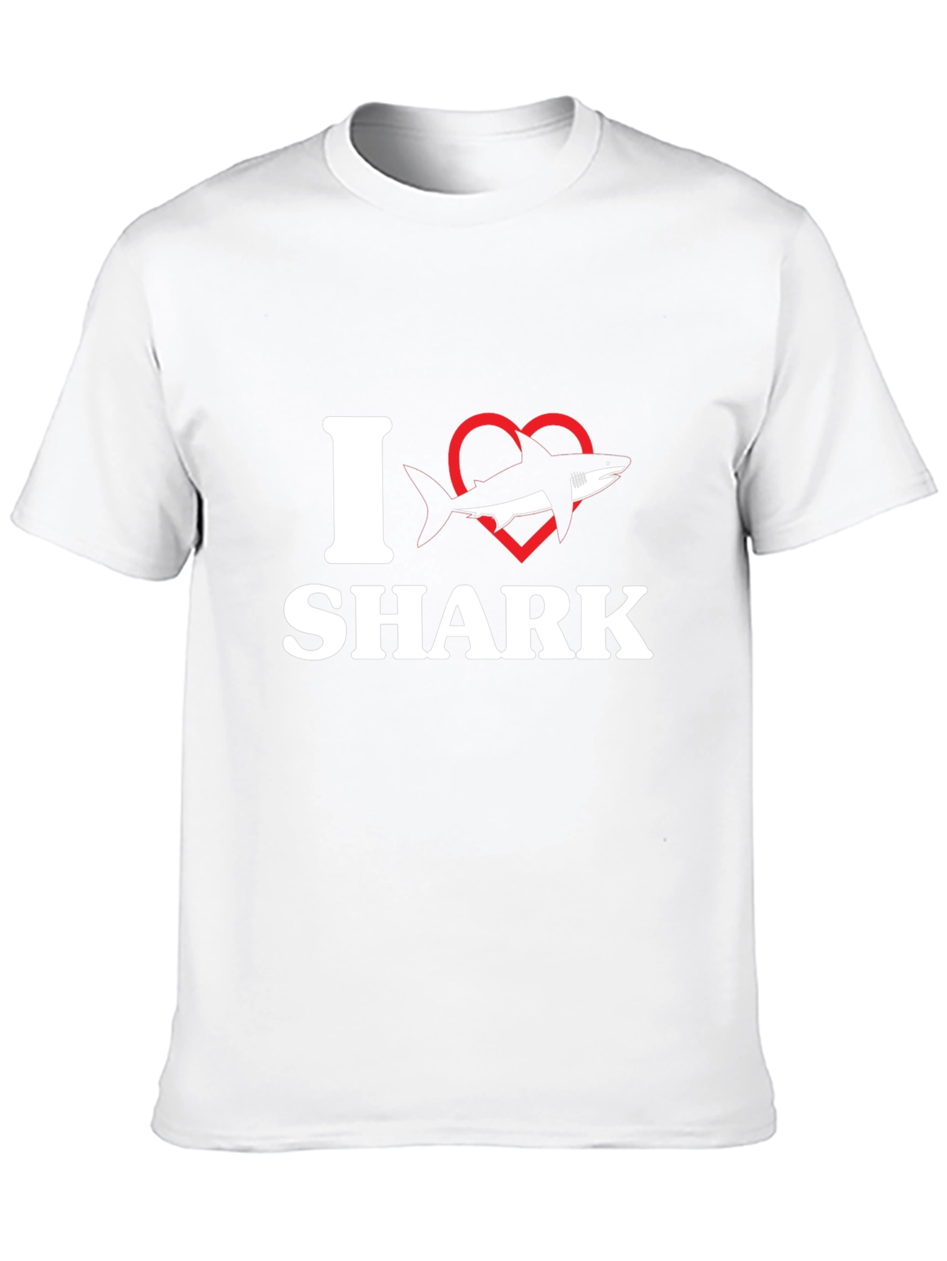I Love Sharks T-Shirt - Black