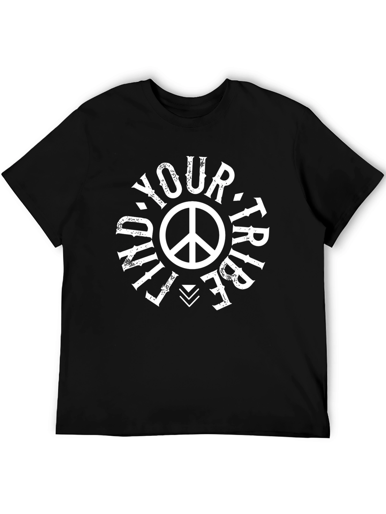 Find Your Tribe Black Graphic T-Shirt
