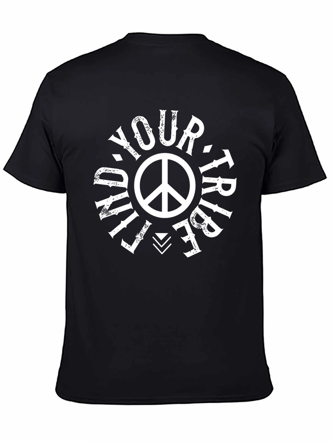 Find Your Tribe Black Graphic T-Shirt