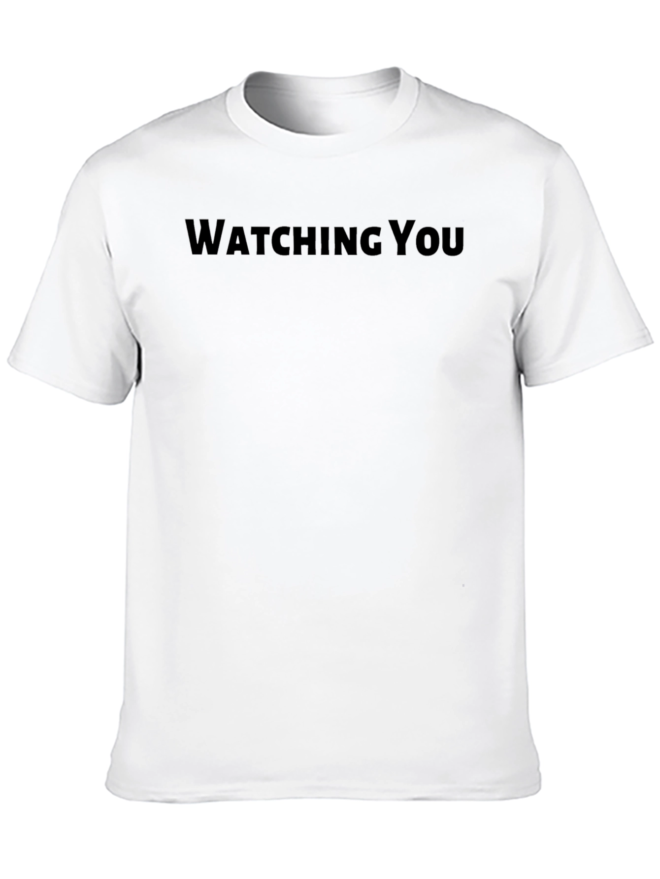 Watching You Graphic Tee - Classic Black