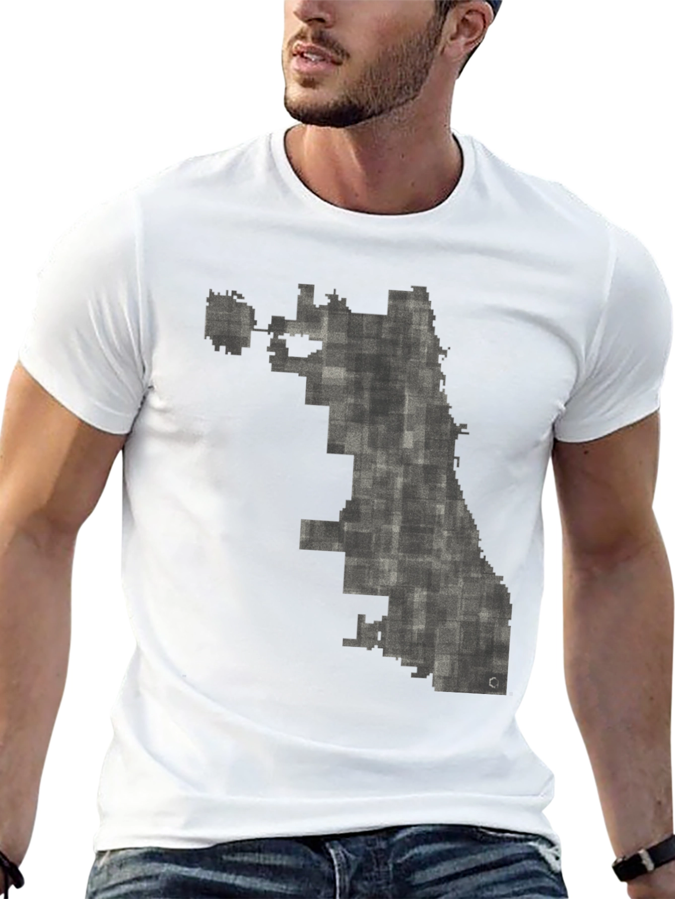 Chicago Map Graphic Tee - Unisex Black T-Shirt