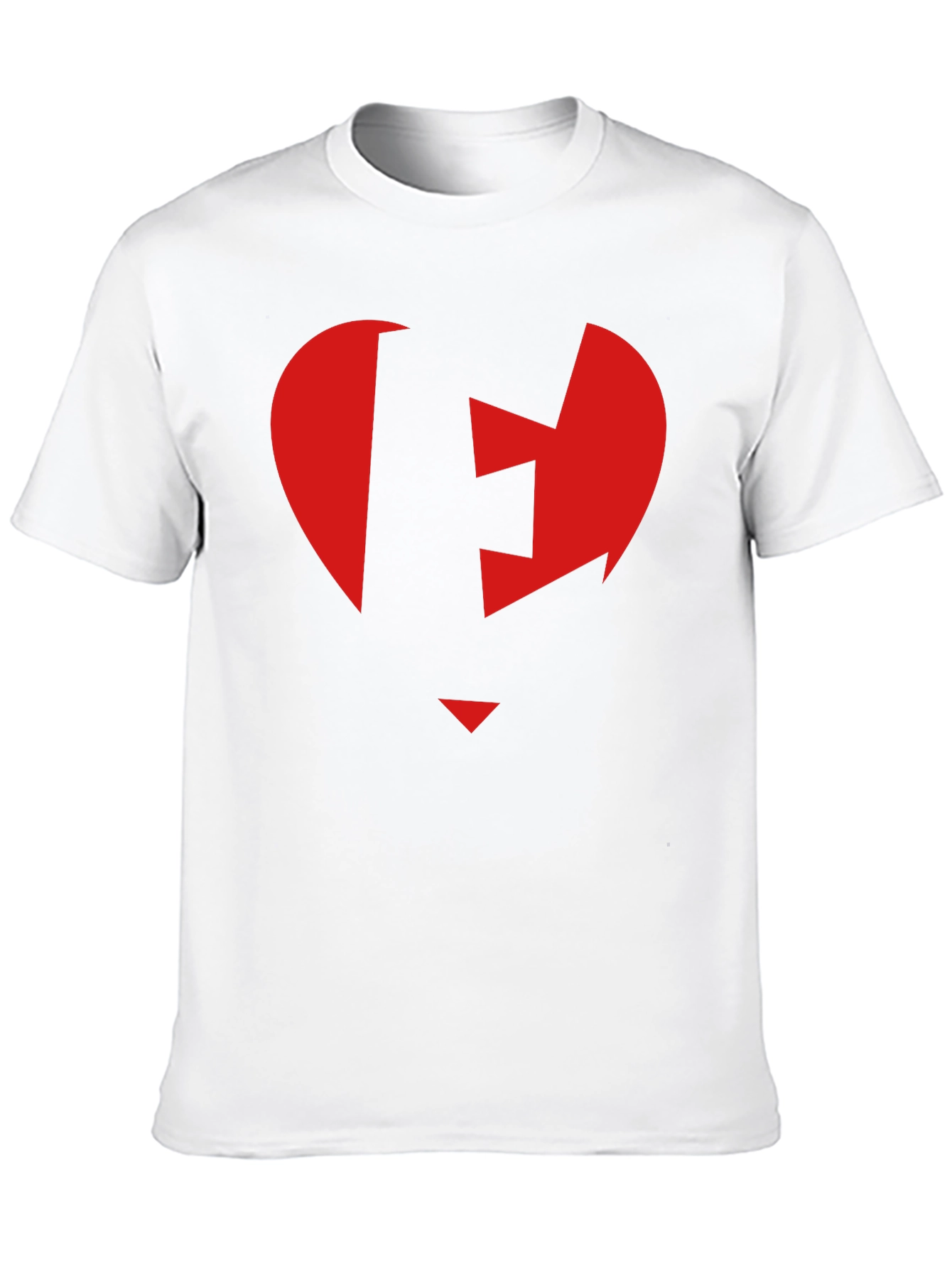 Red Heart Arrow Black T-Shirt