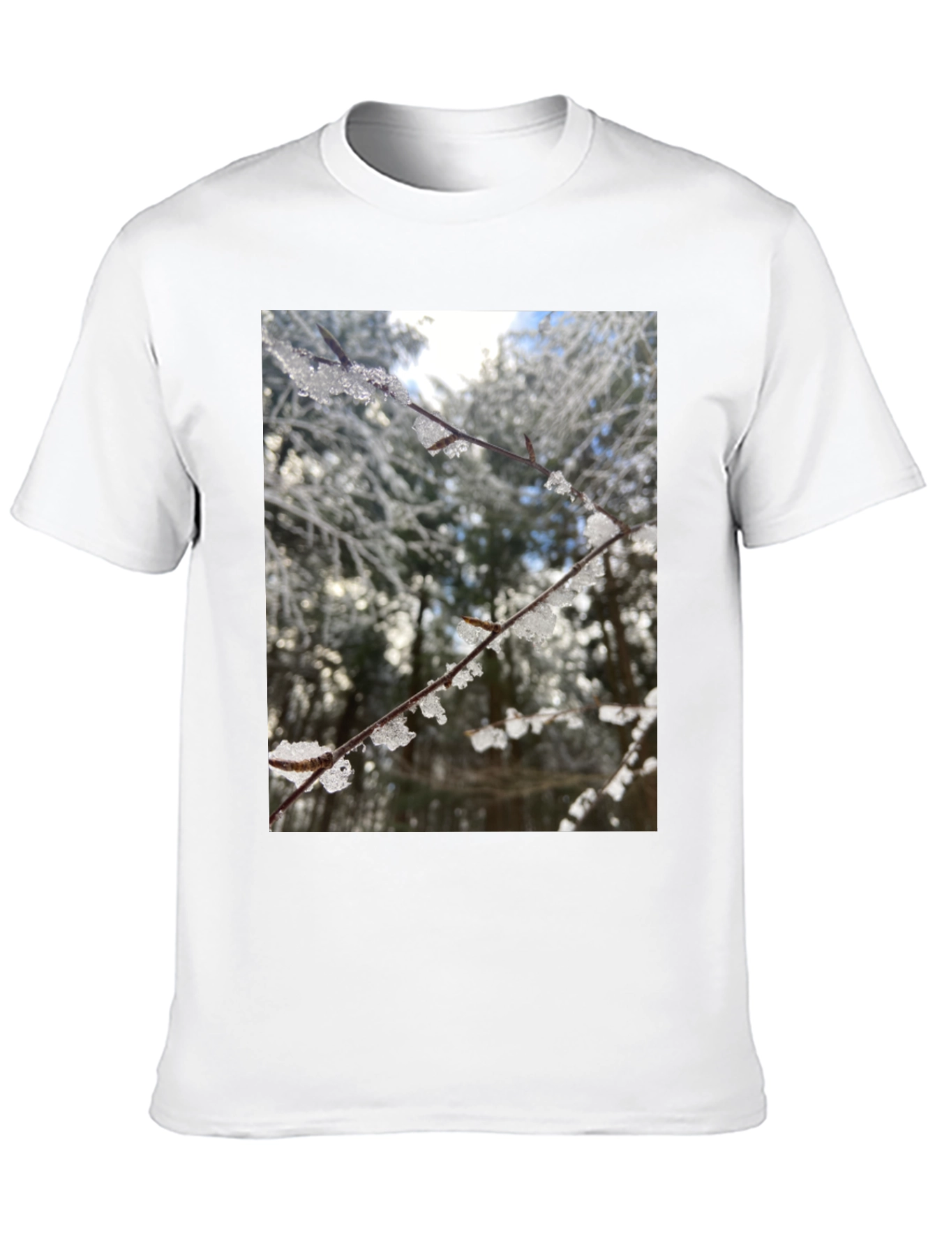 Winter Branch Graphic Tee - Nature Inspired Design