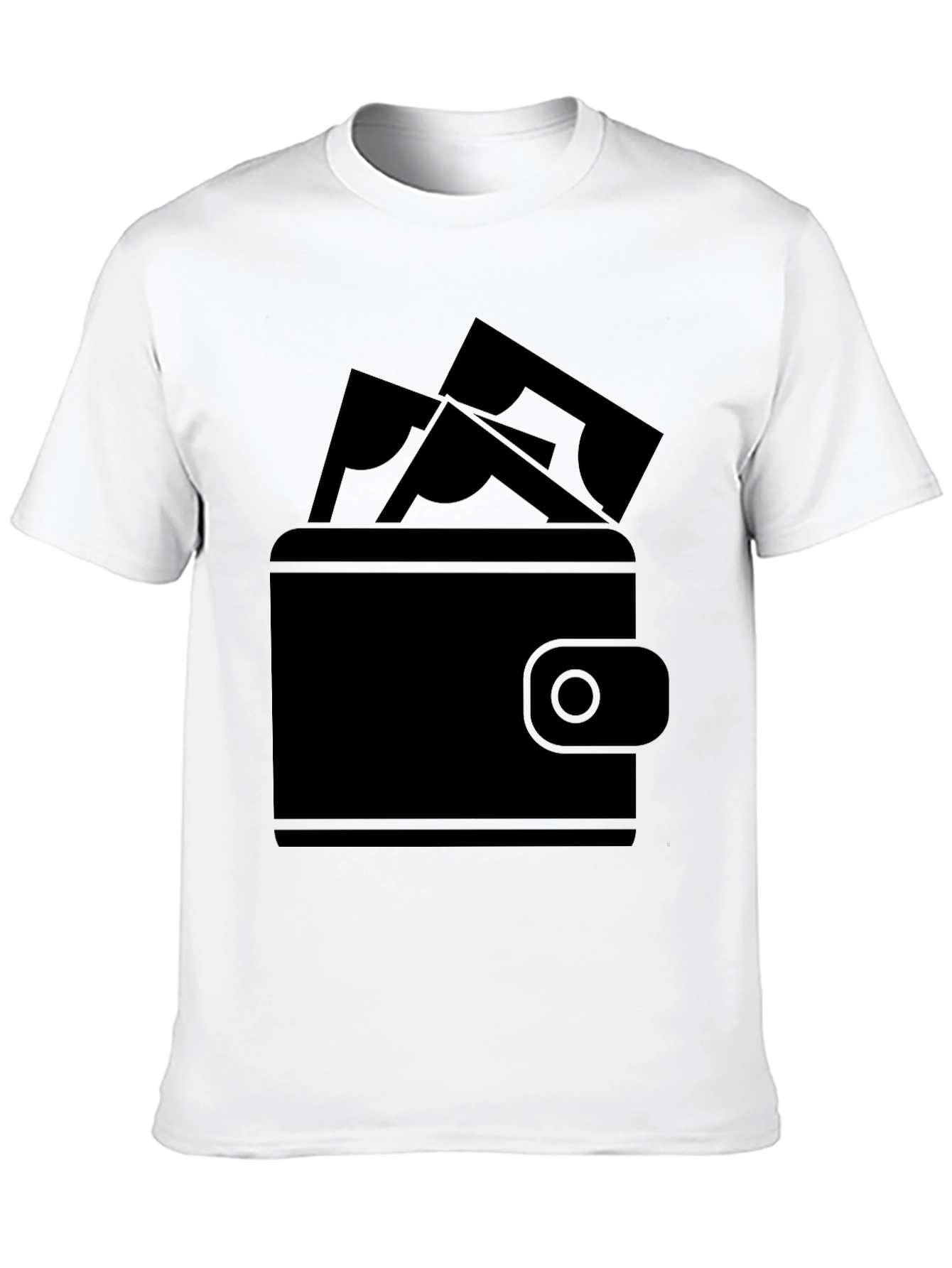 Money Wallet Graphic Tee - Black